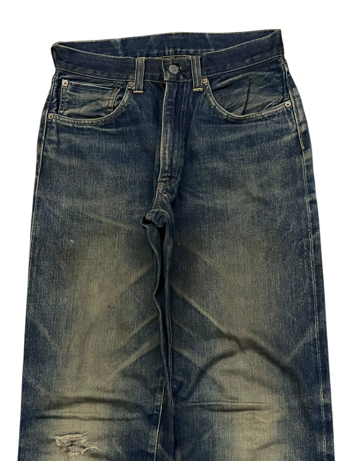 Evisu Vintage Archive EVIS Japanese Selvedge Denim | Early EVISU Size US 29 - 4 Thumbnail