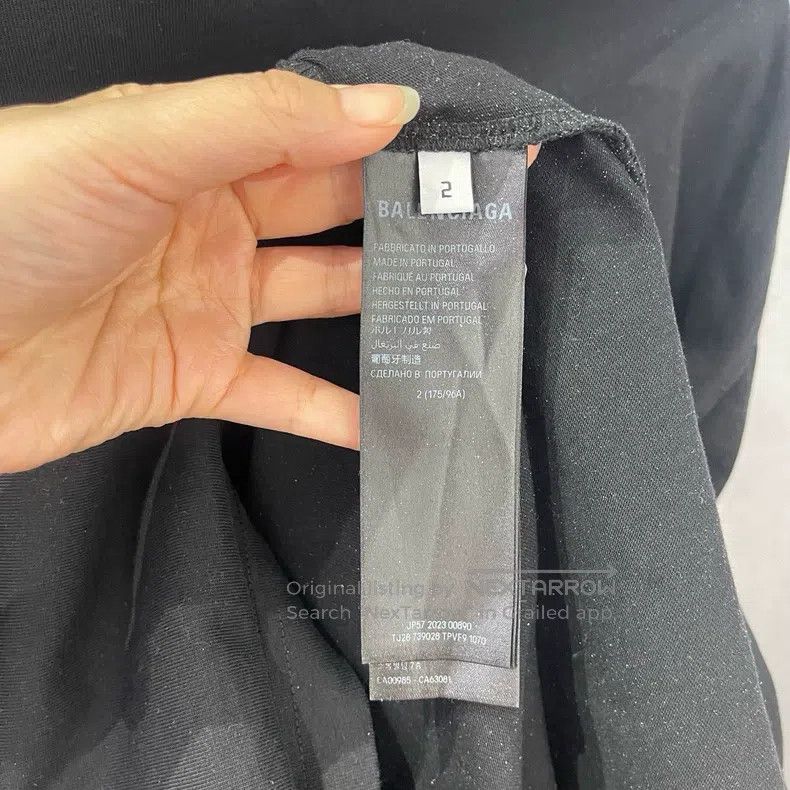 Balenciaga Inverted logo letter embroidery short-sleeve