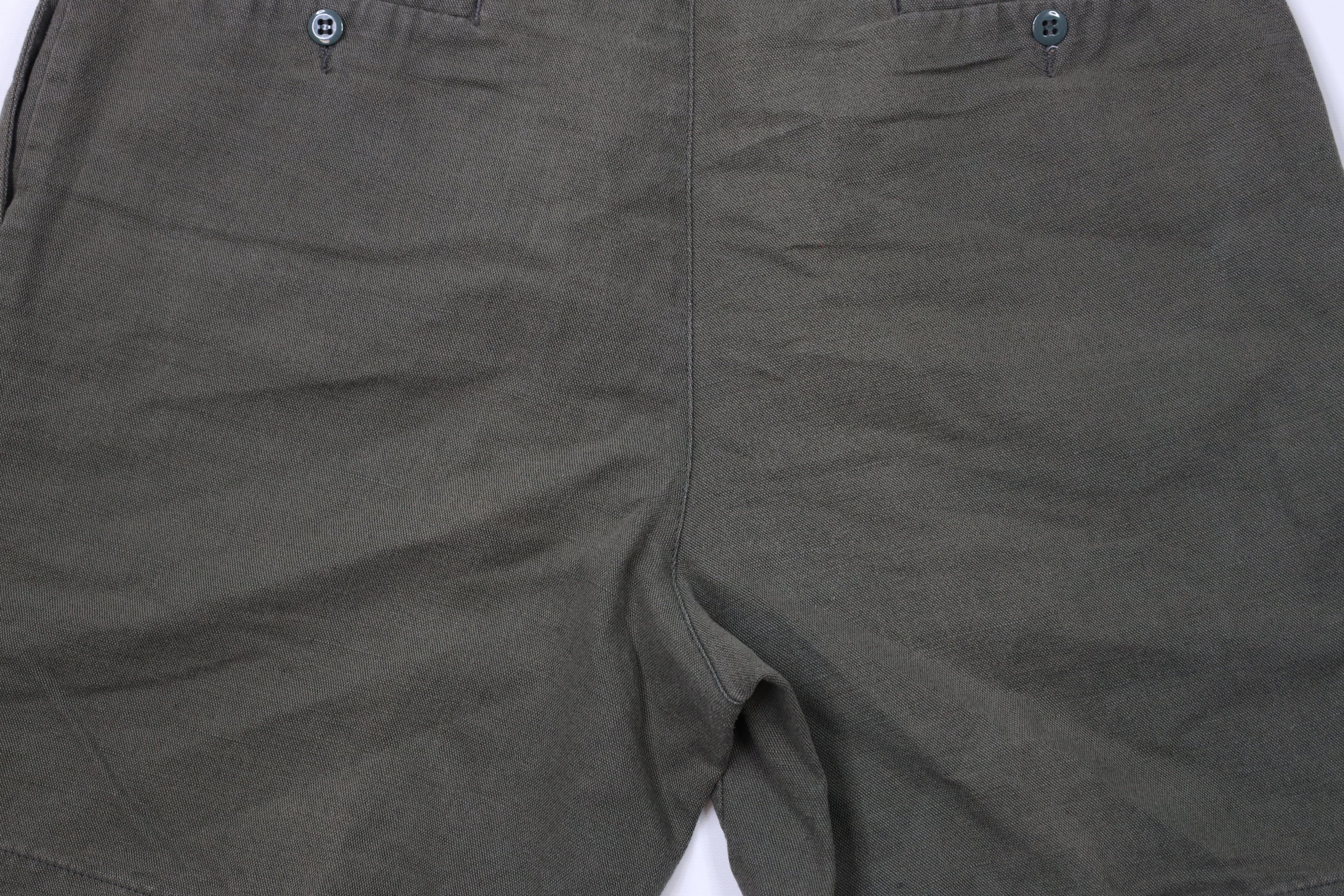 Vintage Vintage 90s Streetwear Linen Blend Above Knee Shorts Green Size US 38 / EU 54 - 11 Thumbnail