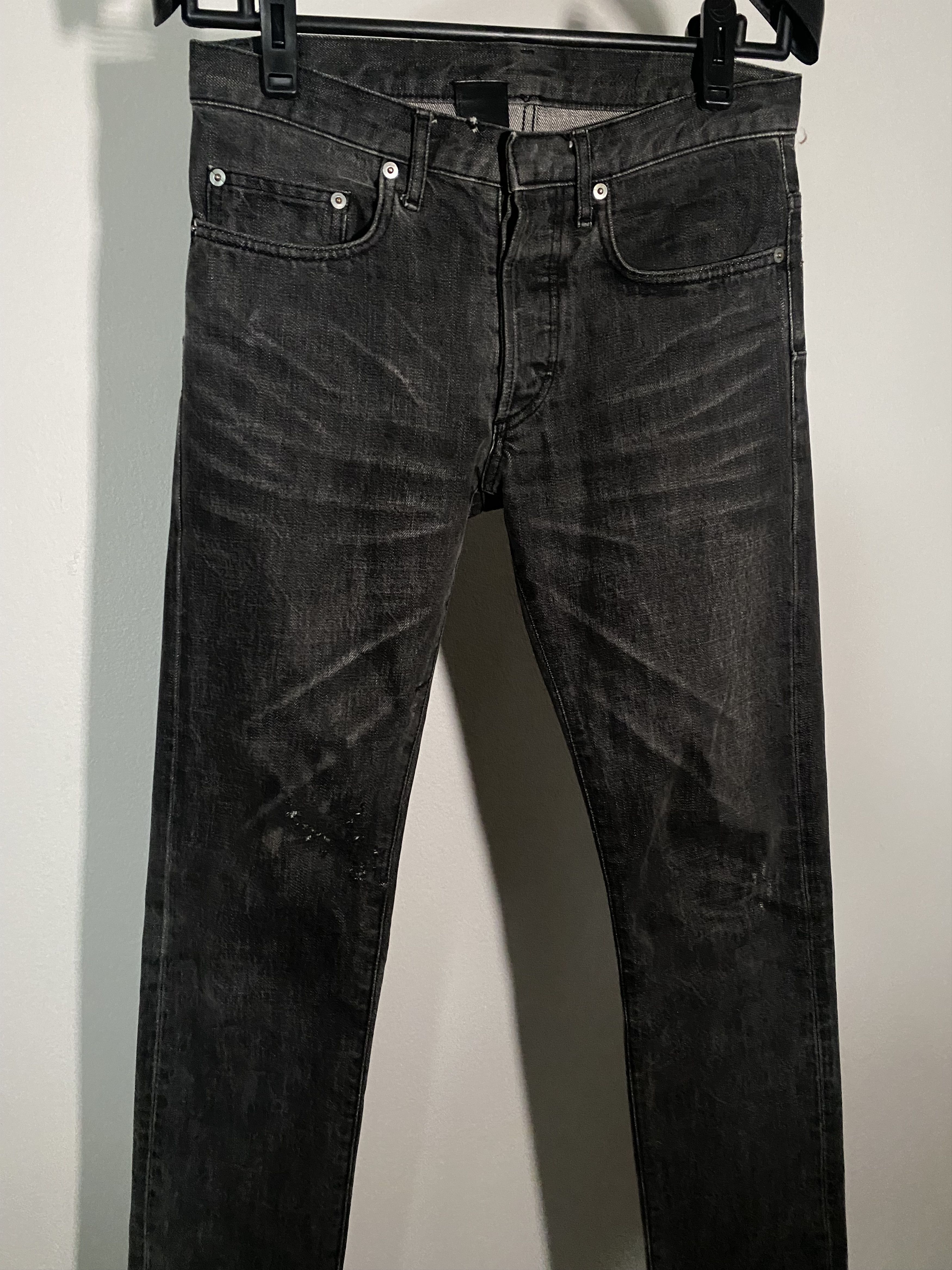 AW06 Dior Homme Clawmark Whiskered Denim Jeans Hedi Slimane, view 4