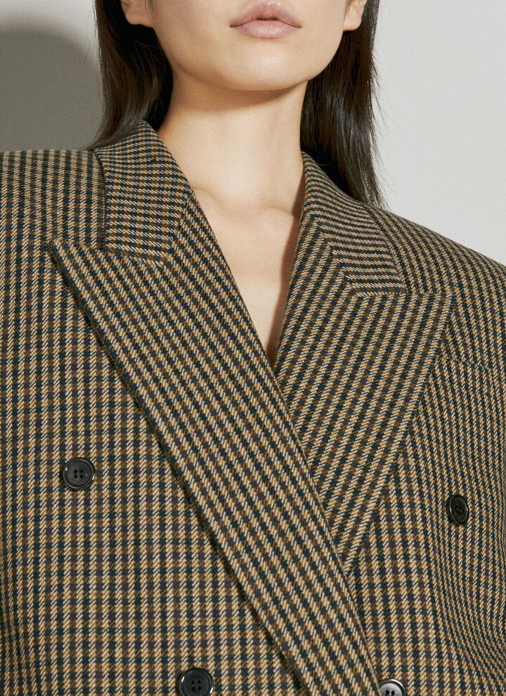 Saint Laurent Paris o1bcso1str1124 Oversized Jacket in Beige Size M / US 6-8 / IT 42-44 - 6 Thumbnail