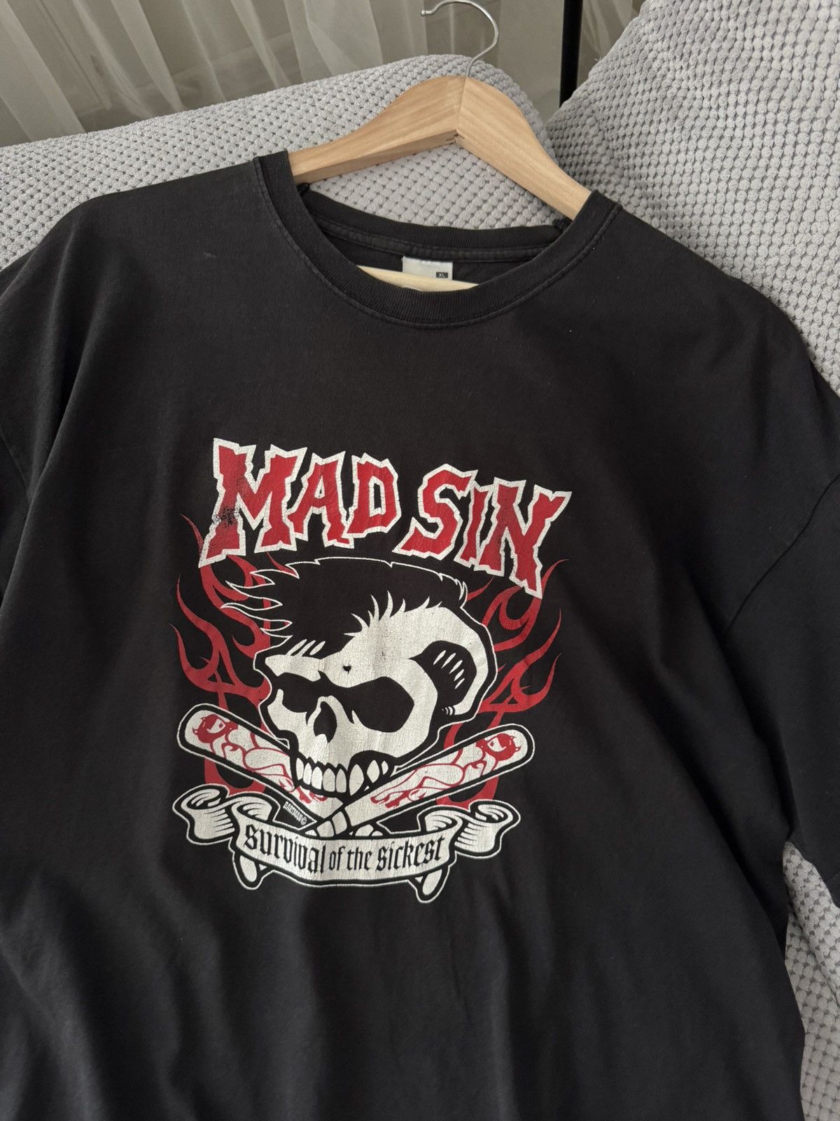 Band Tees Mad Sin Vintage Survival of the Sickets Rock Punk Band Tee Size US XL / EU 56 / 4 - 4 Thumbnail