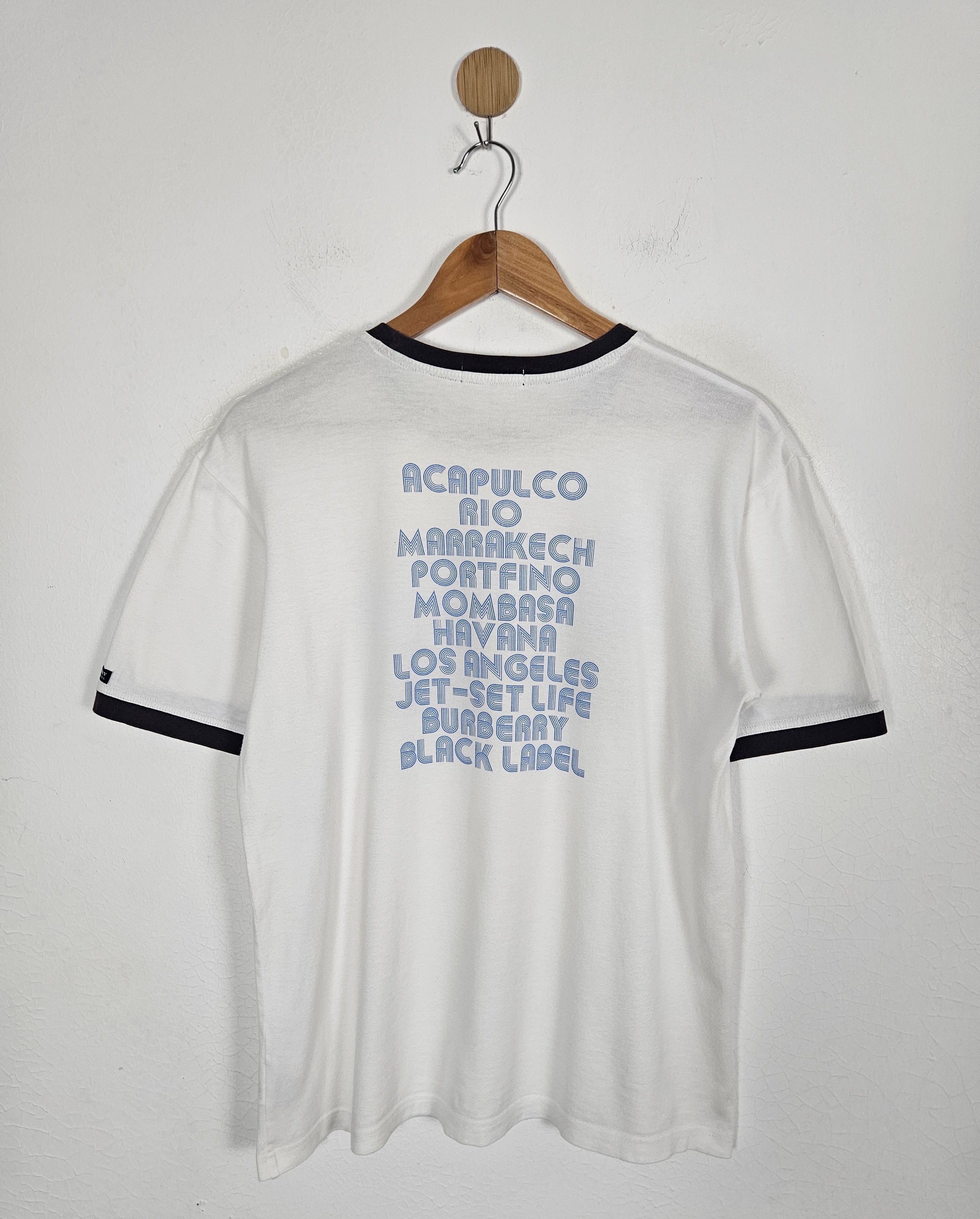 Burberry Burberry Black Label Supersonic Jet-Set Ringer Tour Tee Size US M / EU 48-50 / 2 - 2 Thumbnail