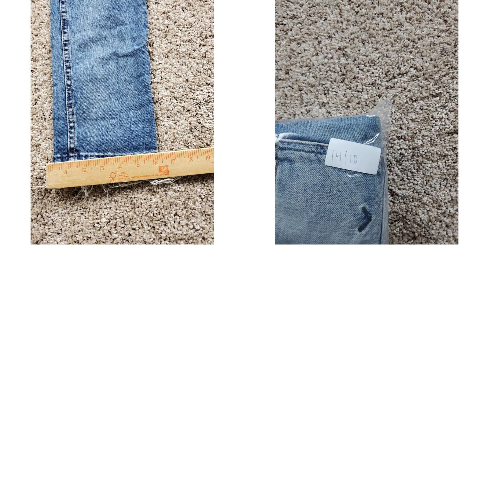 Hudson Hudson Jeans 29 Mens Slim Skinny Distressed Medium Wash Denim 5-Pocket Logo Cotton Blend Regular Inseam 32 Pants Size US 29 - 9 Thumbnail