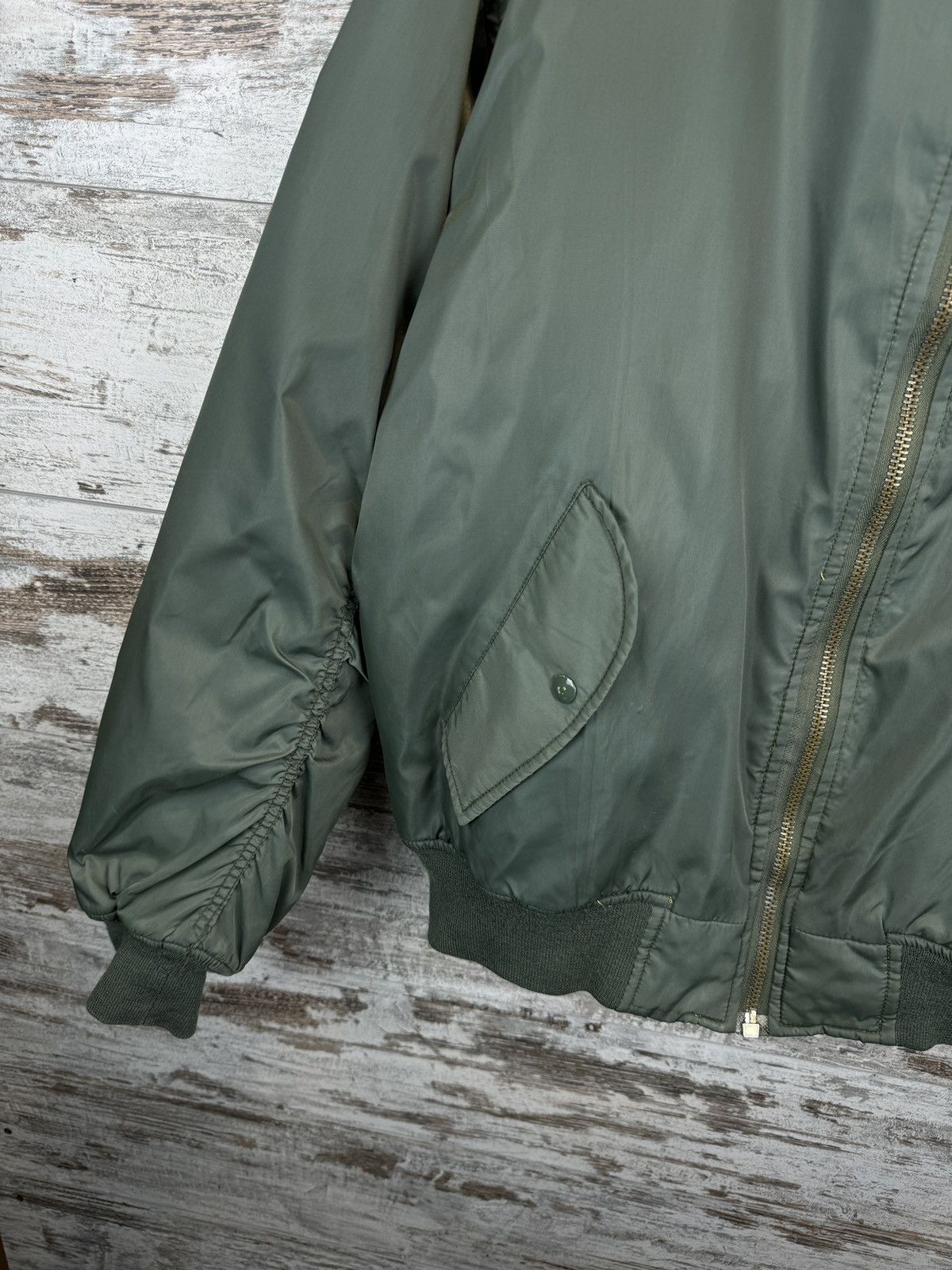 Other Mens Ma1 Flyer Vintage Nylon Bomber Jacket Boxy Fit Oversize Size US XXL / EU 58 / 5 - 5 Thumbnail