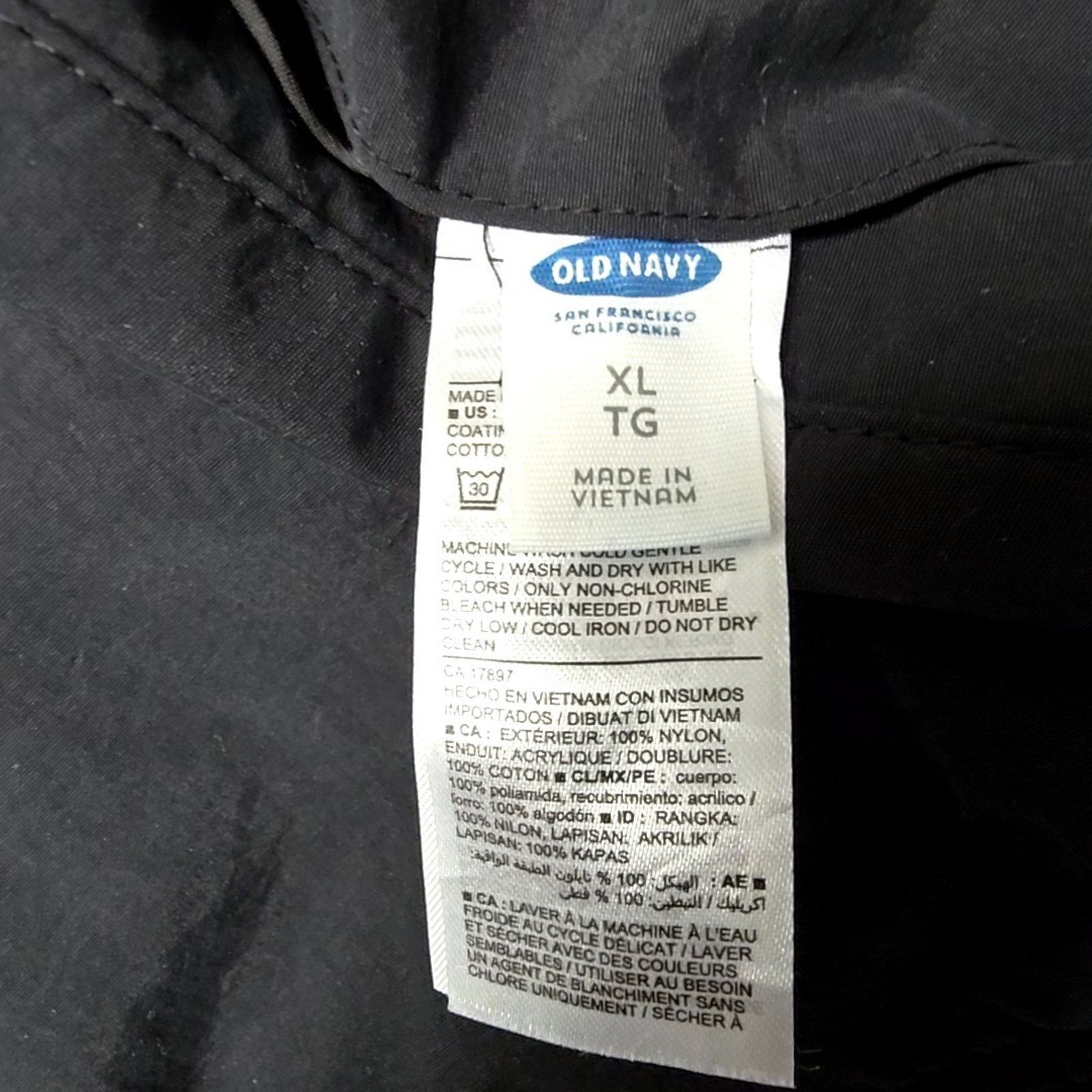 Old Navy Old Navy Mens Bomber Jacket Reversible Blue Black XL Casual Size US XL / EU 56 / 4 - 5 Thumbnail