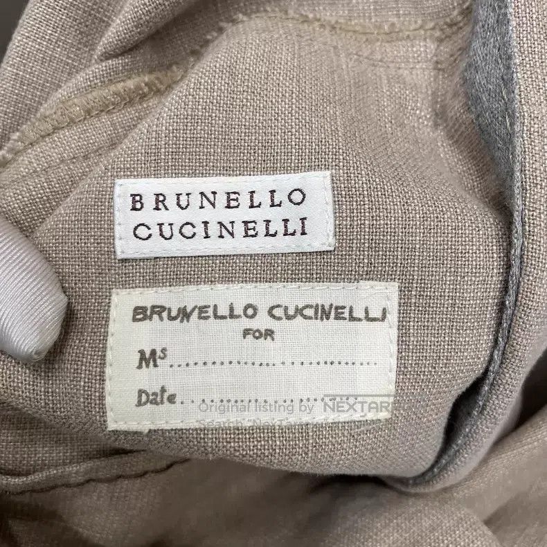 Brunello Cucinelli Brunello Cucinelli Khaki Cotton Linen Jacket Size M / US 6-8 / IT 42-44 - 3 Thumbnail