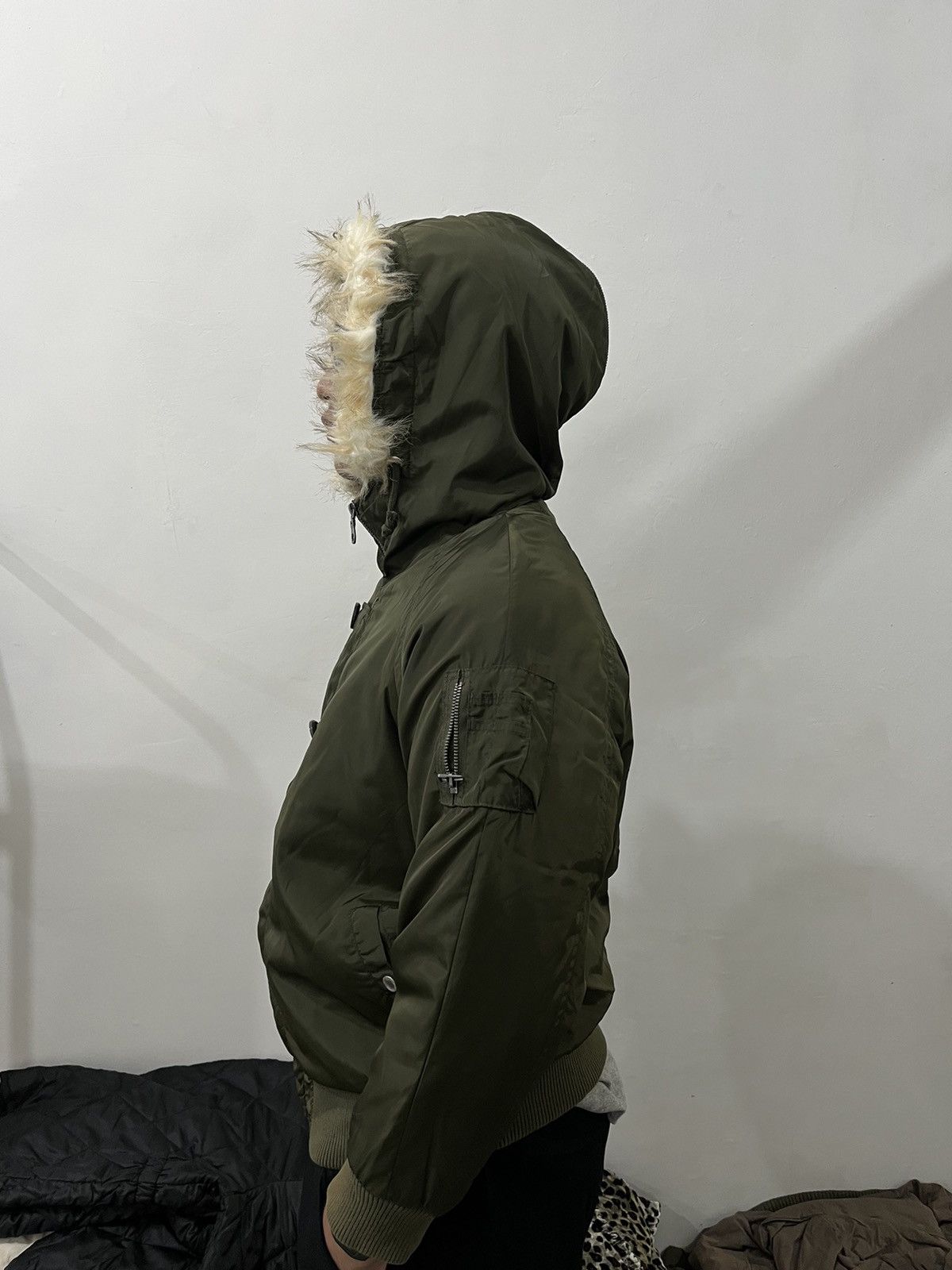 If Six Was Nine × Japanese Brand × Le Grande Bleu (L.G.B.) 2000s Bomber N2B Type KMRii Style Faux Fur Jacket Size US L / EU 52-54 / 3 - 10 Thumbnail
