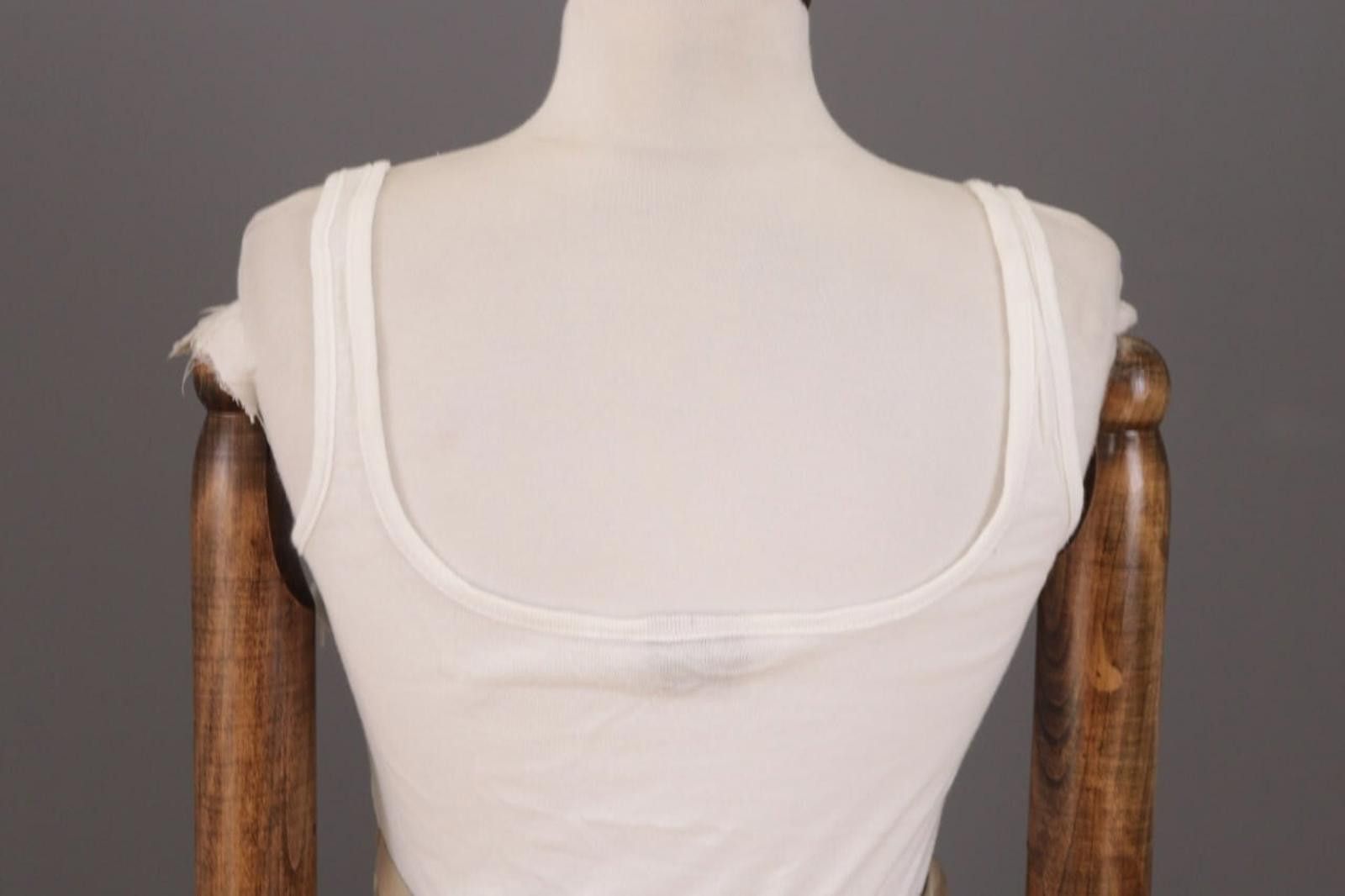 Designer Miss Sixty White/Beige Sleeveless A-Line Short Dress Size M Size M / US 6-8 / IT 42-44 - 8 Thumbnail