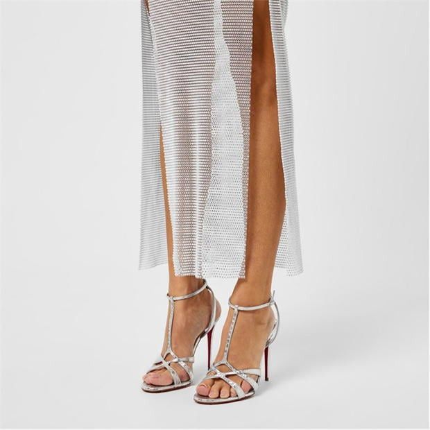 Christian Louboutin Tangueva 100m Strappy Sandals Size US 7 / IT 37 - 2 Thumbnail