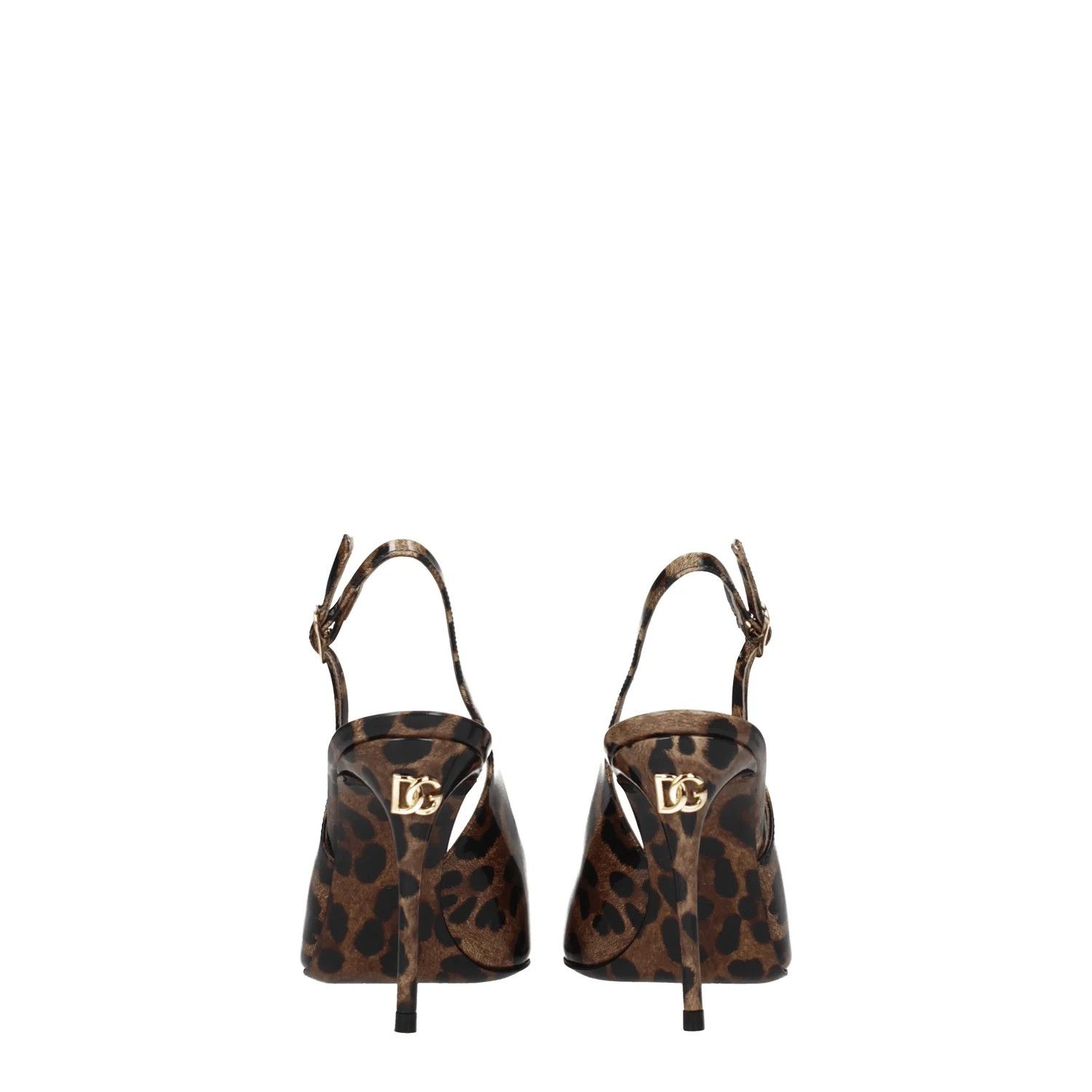 Dolce & Gabbana ob1o1e1124 Leather Sandals in Brown/Leopard Size US 10 / IT 40 - 5 Thumbnail