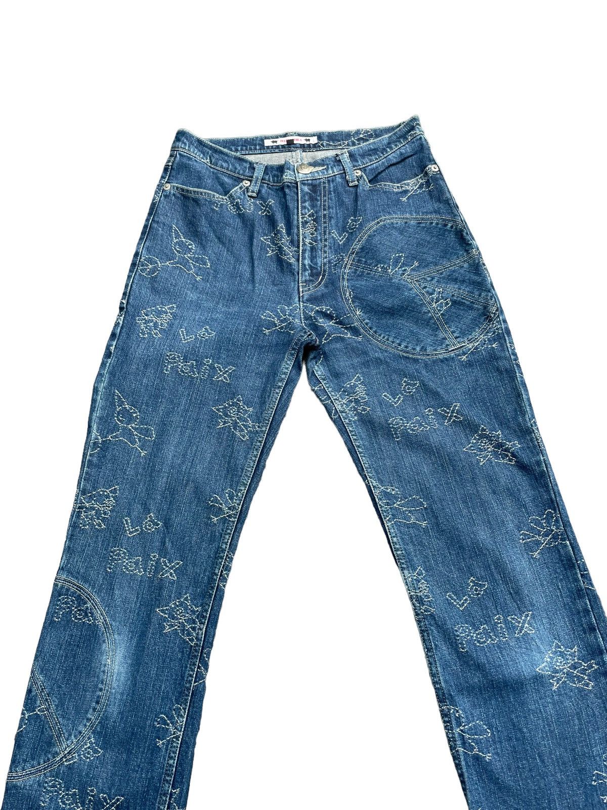 Japanese Brand Olleborebla Custom Stitching Denim Size 28" / US 6 / IT 42 - 3 Thumbnail