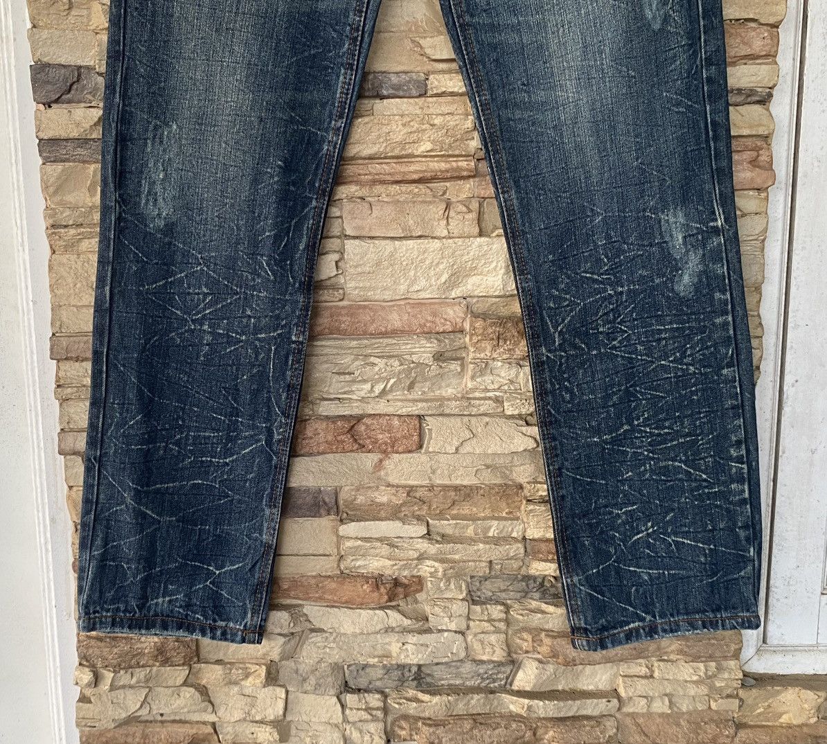 Japanese Brand Rare Flare Patchwork The Highest Hill Distressed Jeans Size US 33 - 8 Thumbnail