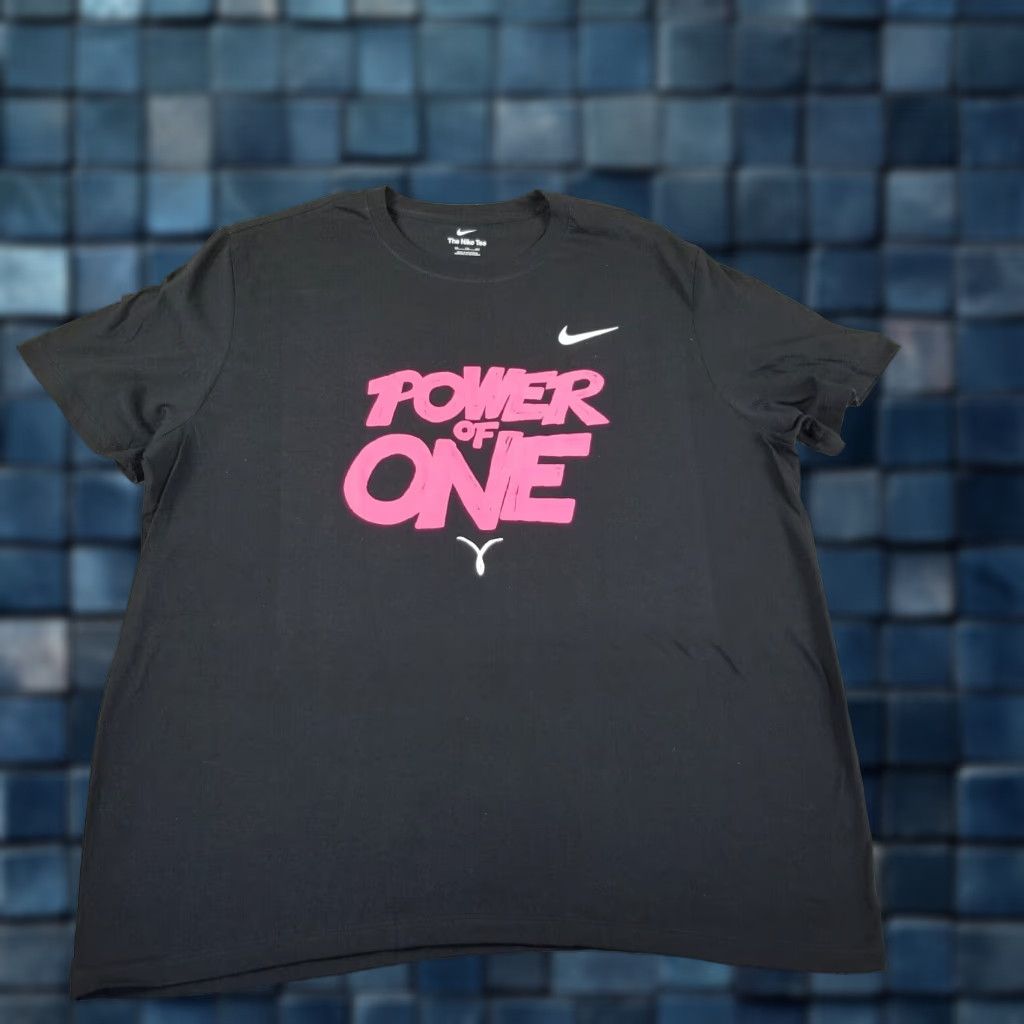 Nike Dri-FIT Basketball T-Shirt Men XXL Black Breast Cancer Awareness Kay Yow Activewear