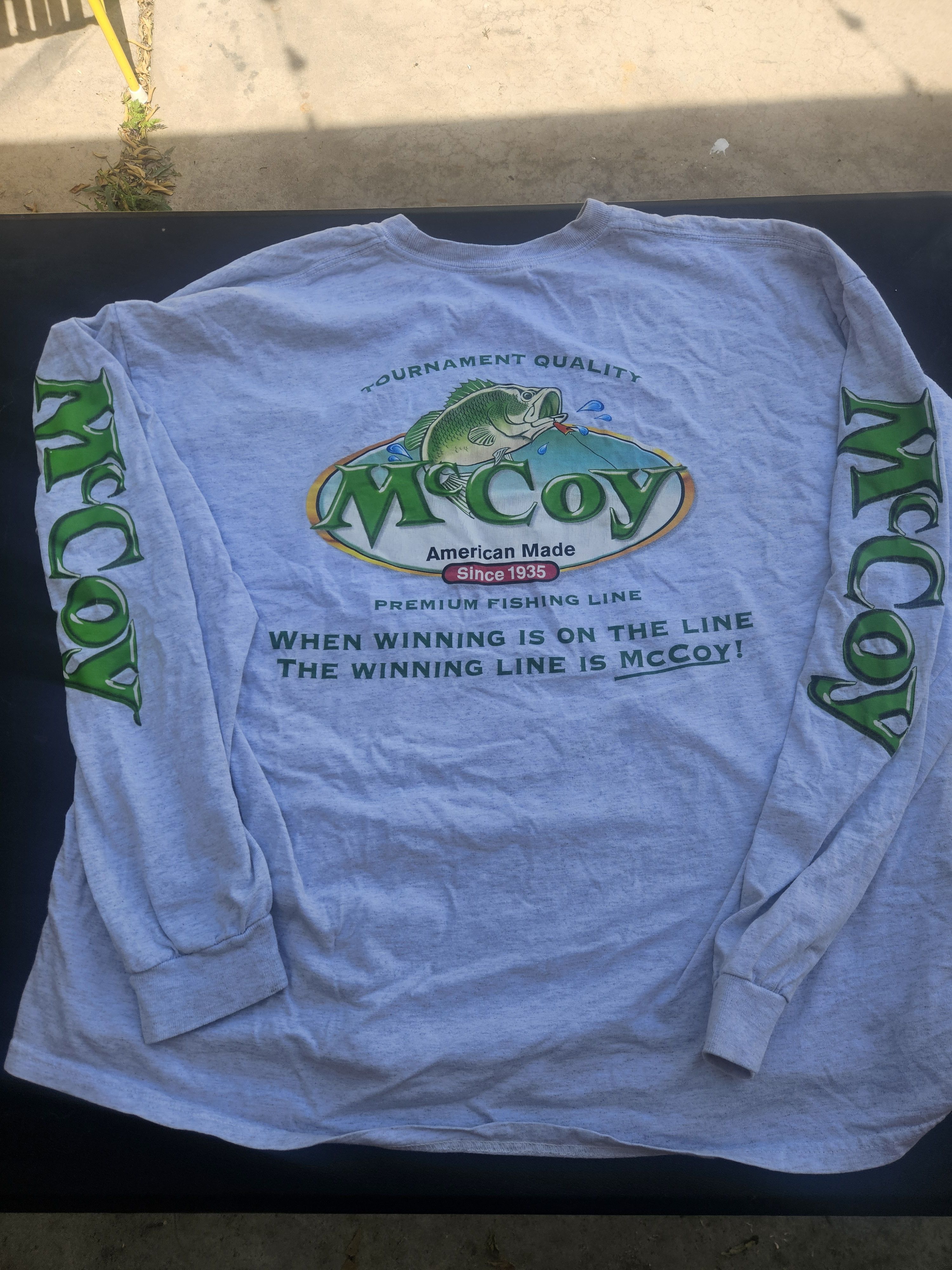 Gildan McCoy Fishing Line Y2K Long Sleeve Graphic Gildan Tee Size US XXL / EU 58 / 5 - 2 Thumbnail