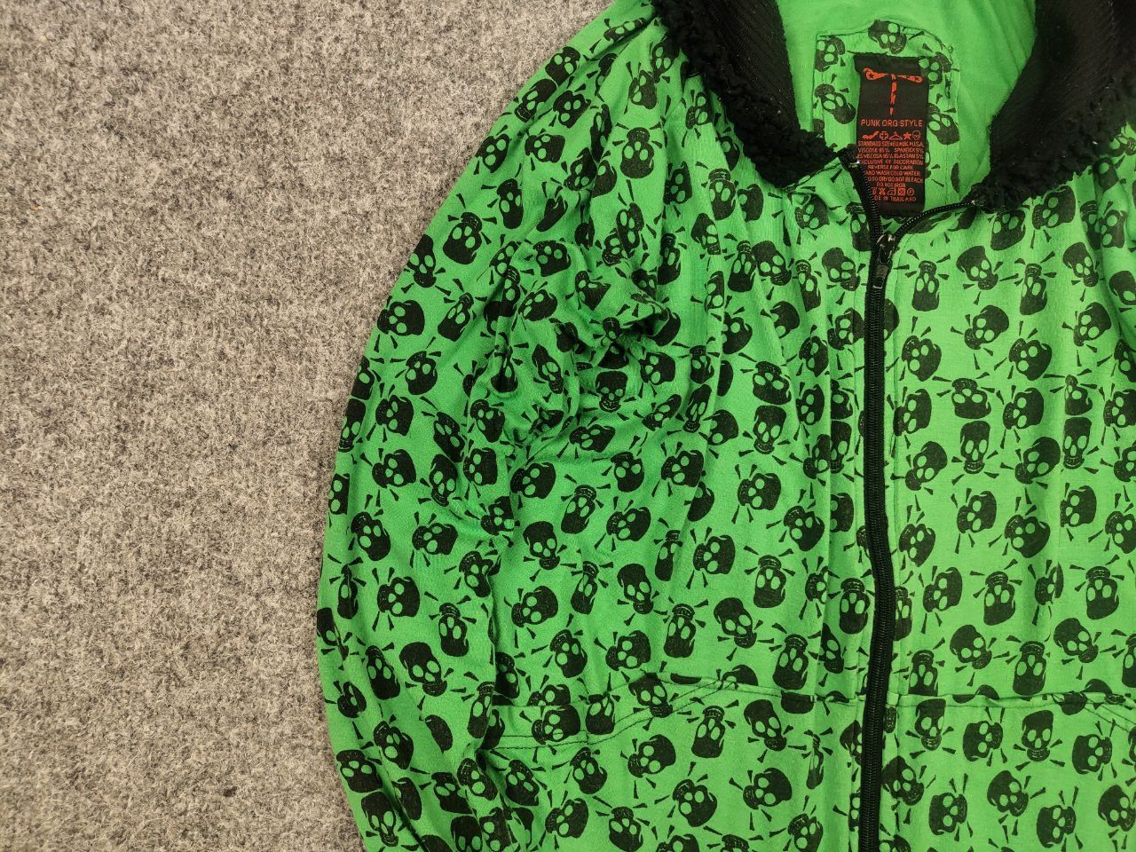 If Six Was Nine Vintage Punk Org If Six Was Nine Style Skeleton Zip Hoodie Size M / US 6-8 / IT 42-44 - 8 Thumbnail