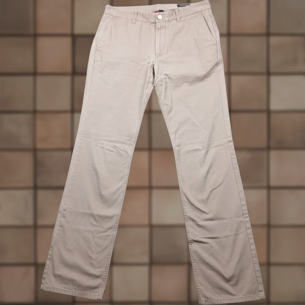 Bonobos Bonobos Chino Pants Mens 34x36 Beige Cotton Flat Front Casual Classic Fit Dress Pants Size US 34 / EU 50 - 1 Thumbnail