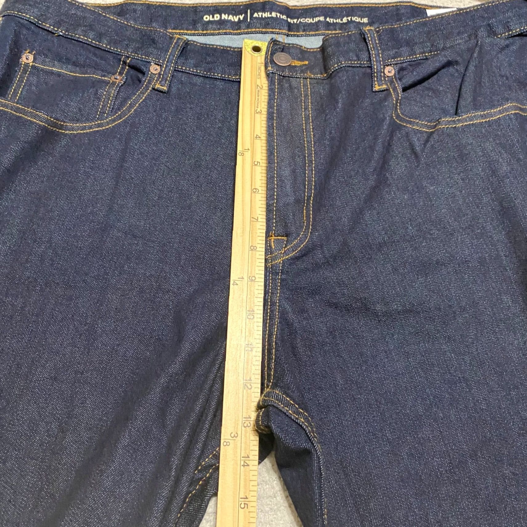 Old Navy Old Navy Jeans Blue Denim Dark Wash 40x36 NWT Mens Straight Mid Rise 5-Pocket Denim Cotton Size US 40 / EU 56 - 7 Thumbnail