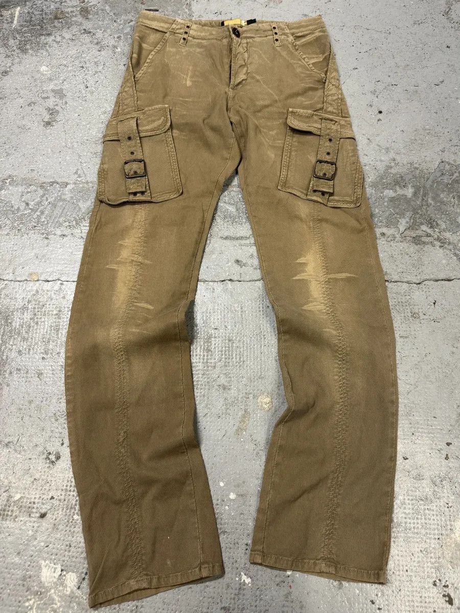 Just Cavalli AW2005 Cavalli Cargo Multi Pockets Buckle Beige Pants Size US 32 / EU 48 - 1 Thumbnail