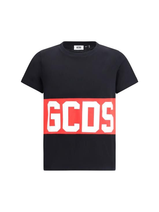 Tシャツ・カットソー GCDS Men T-shirt Black B1XM2315JI9 99 GCDS: T-shirt men - Black | GCDS t-shirt B1XM2315JI9 online