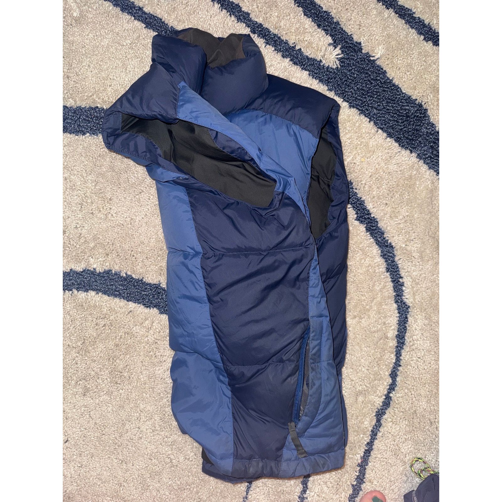 The North Face Blue North Face 550 Puffer Vest Size L / US 10 / IT 46 - 4 Thumbnail