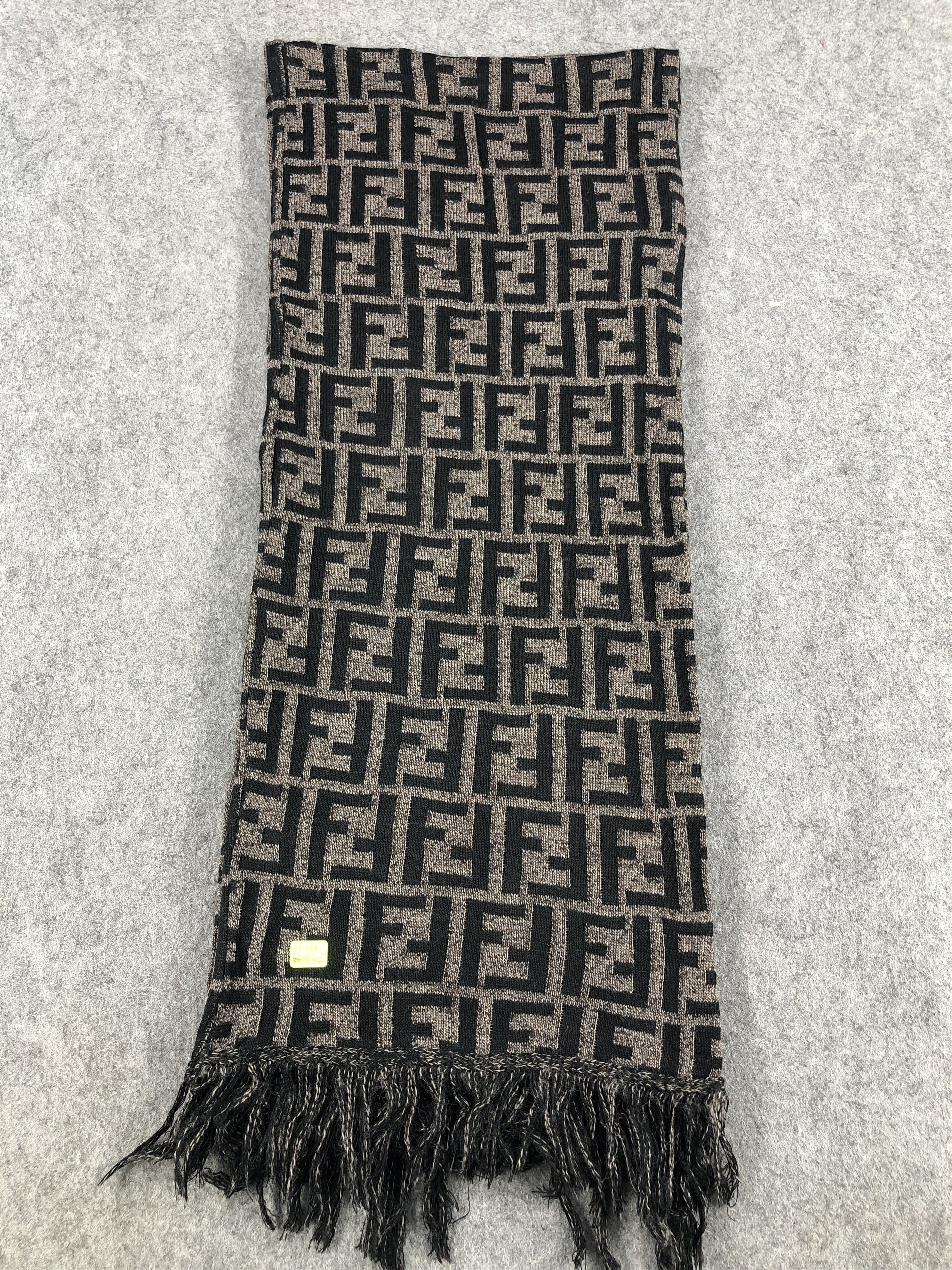 Vintage Fendi Monogram Scarf / Muffler / Neckwear Size ONE SIZE - 3 Thumbnail