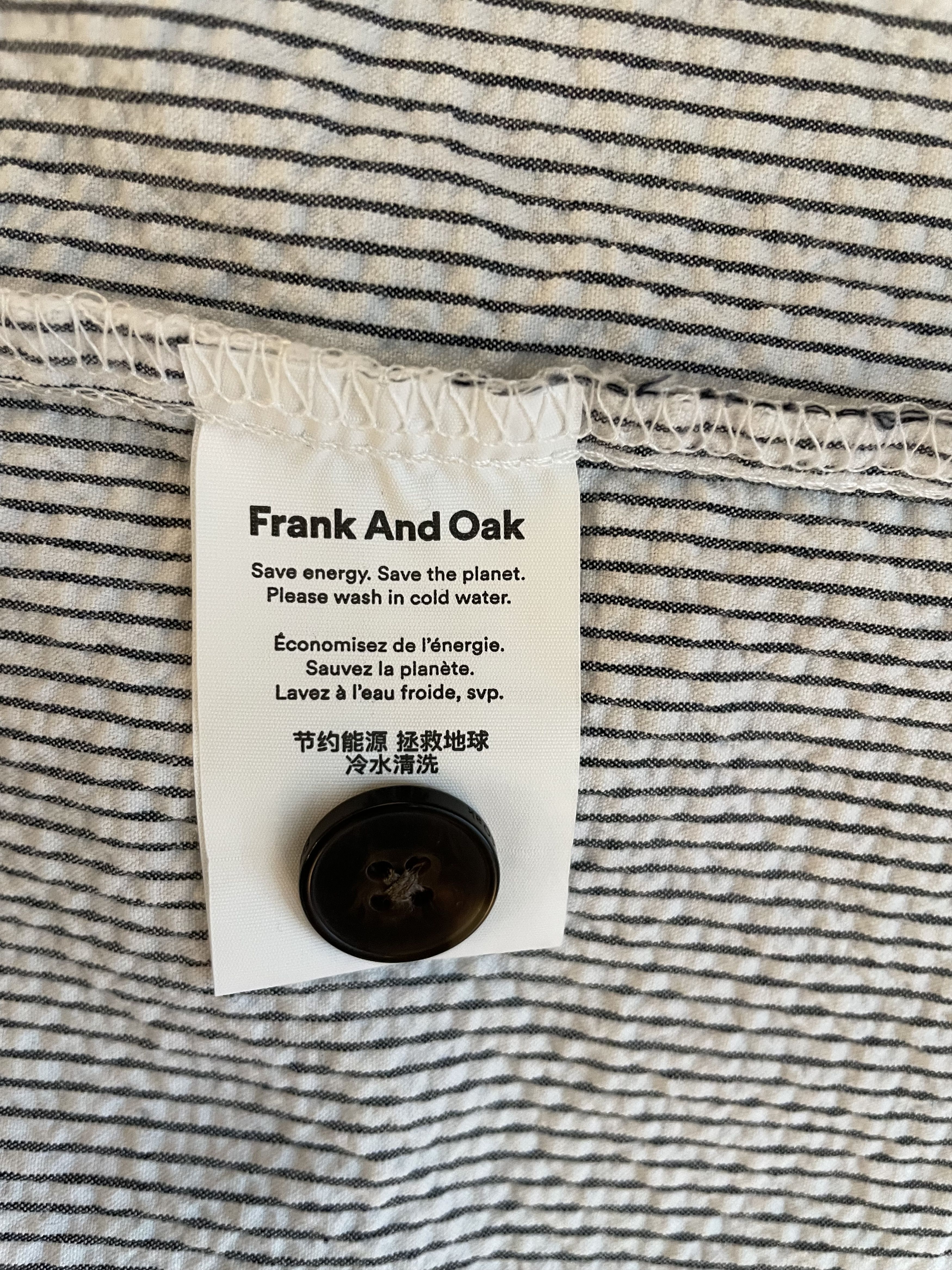 Frank & Oak Seersucker Overshirt Size US S / EU 44-46 / 1 - 5 Thumbnail