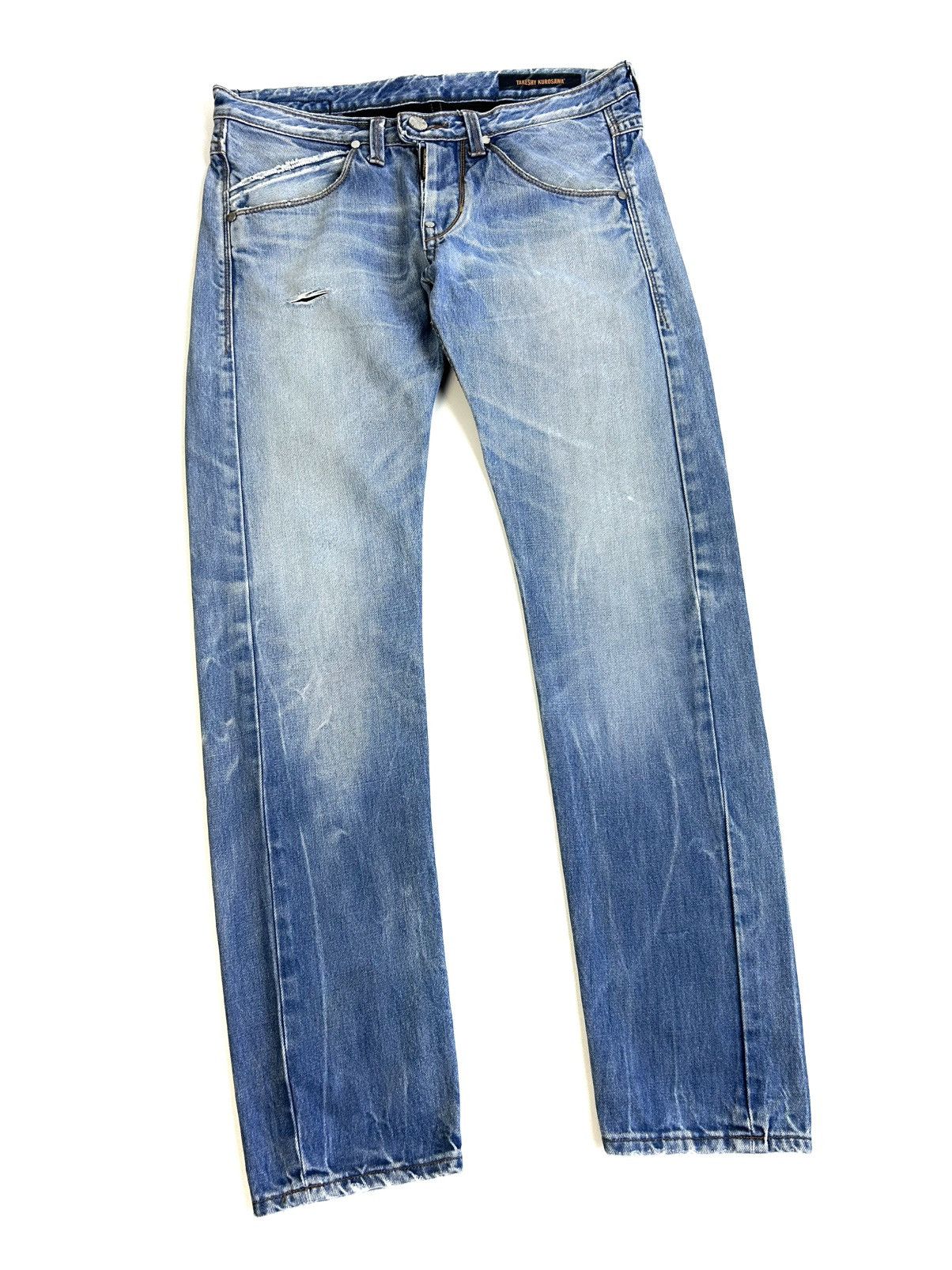 Takeshy Kurosawa Takeshy Kurosawa Distressed Vintage Japan Wash Jeans Y2K Size US 34 / EU 50 - 3 Thumbnail