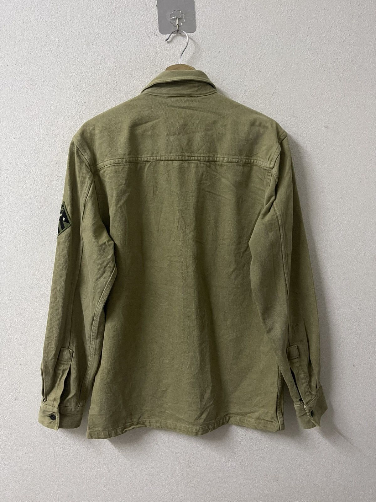 Zara ZARA men’ Military Overshirt Olive Green Size US M / EU 48-50 / 2 - 5 Thumbnail