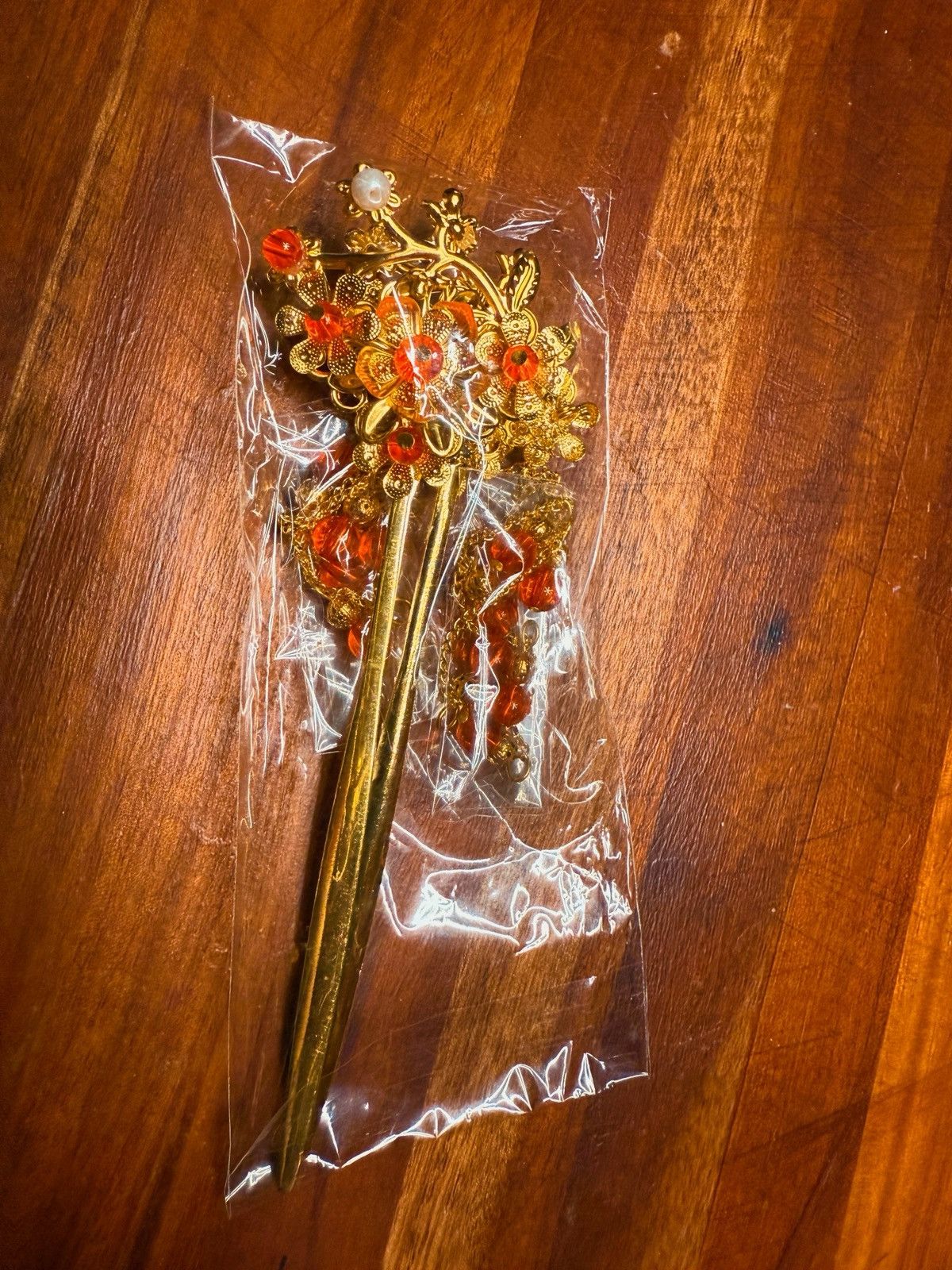 Other Golden Floral Hair Fork Size ONE SIZE - 2 Thumbnail