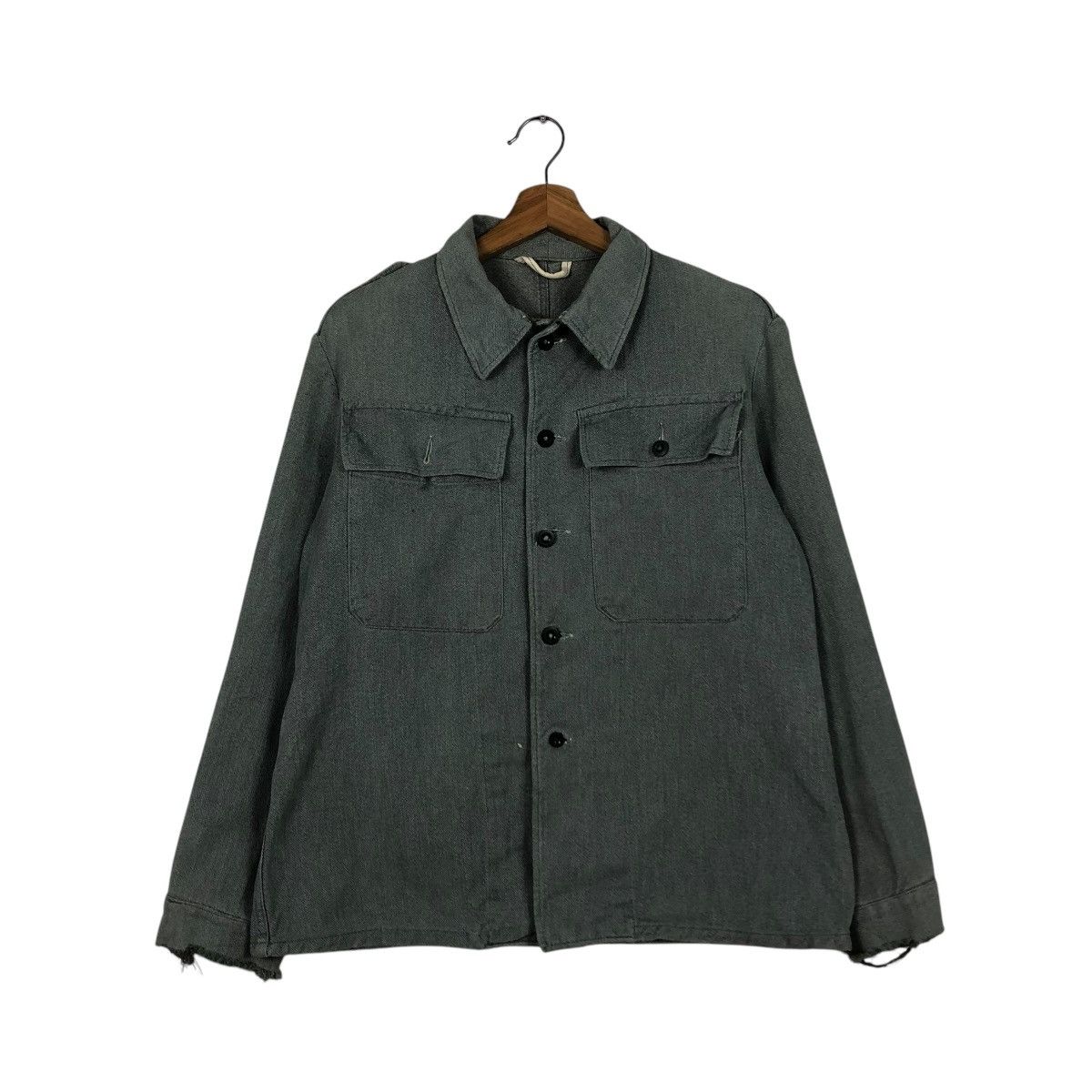 Vintage 🔥VINTAGE CHORE WORK MILITARY JACKET BUZZ RICKSONS Size US M / EU 48-50 / 2 - 3 Thumbnail