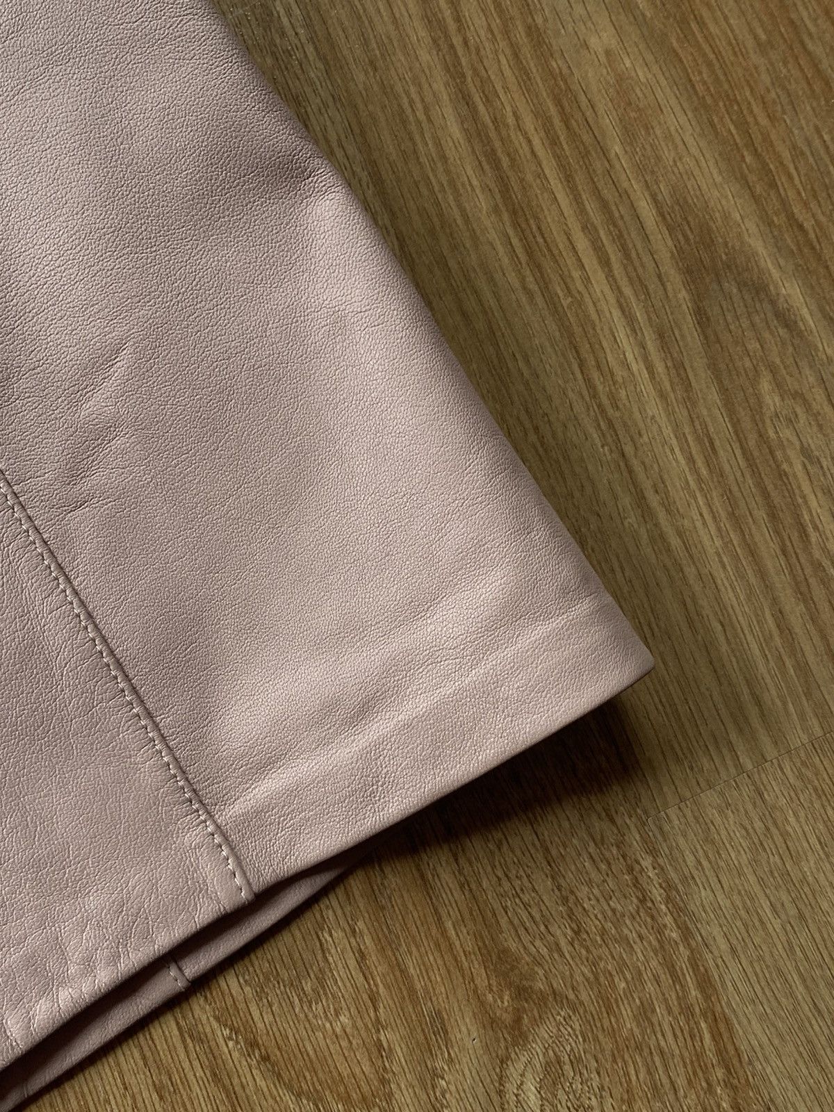 Alexander Wang Alexander Wang Nude Lambskin Mini Skirt – Size S Size 27" / US 4 / IT 40 - 5 Thumbnail