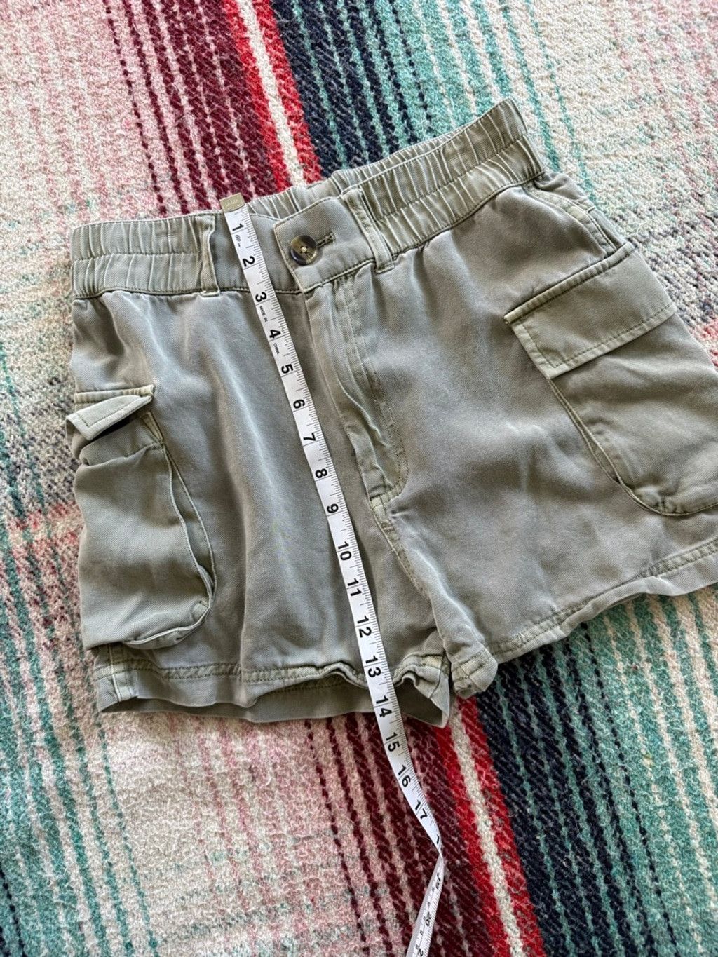 Treasure & Bond Women's Treasure & Bond Green Cargo Shorts XS Size 25" / US 0 / IT 36 - 6 Thumbnail