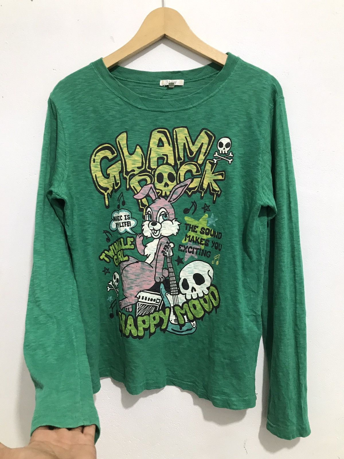 Hysteric Glamour Glam Rock Bunny skull Longsleeve y2k Size US M / EU 48-50 / 2 - 3 Thumbnail