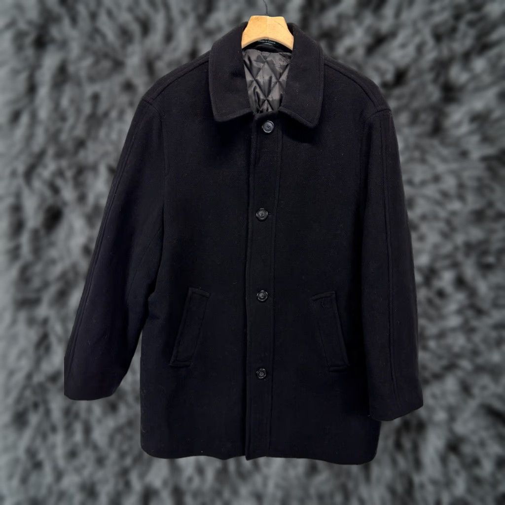 Ralph Lauren Lauren Ralph Lauren Overcoat Men 44R Black Wool Cashmere Quilted Lining Coat Mens Classic Designer Size US S / EU 44-46 / 1 - 1 Thumbnail