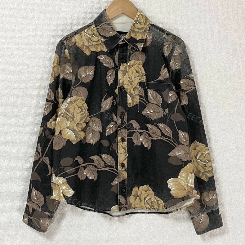 Junya Watanabe CDG Junya Black Tea Rose Long Sleeve Shirt - dmc Size US M / EU 48-50 / 2 - 1 Thumbnail