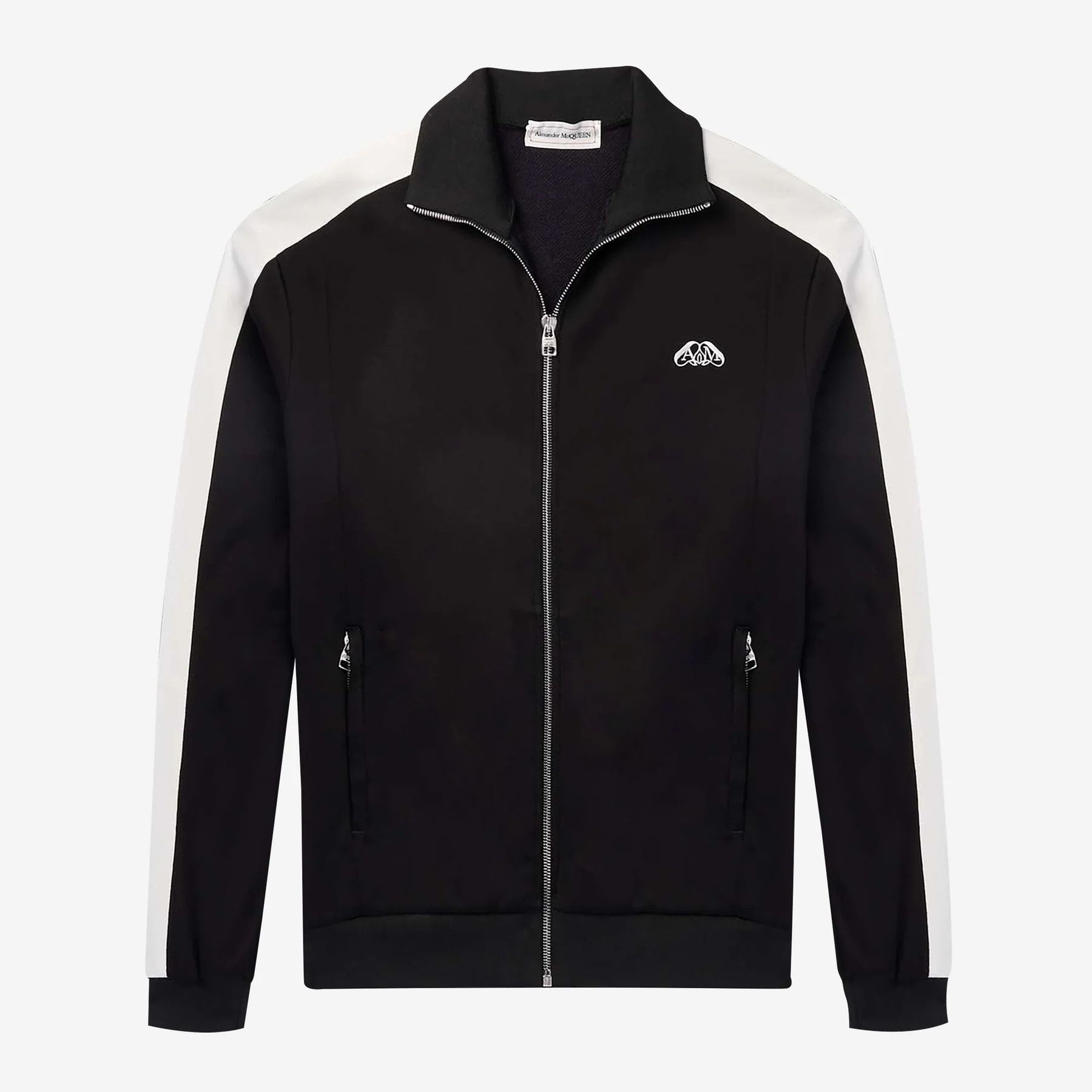 o1w1db10725 Funnel Neck Tracktop Jacket in Navy/White