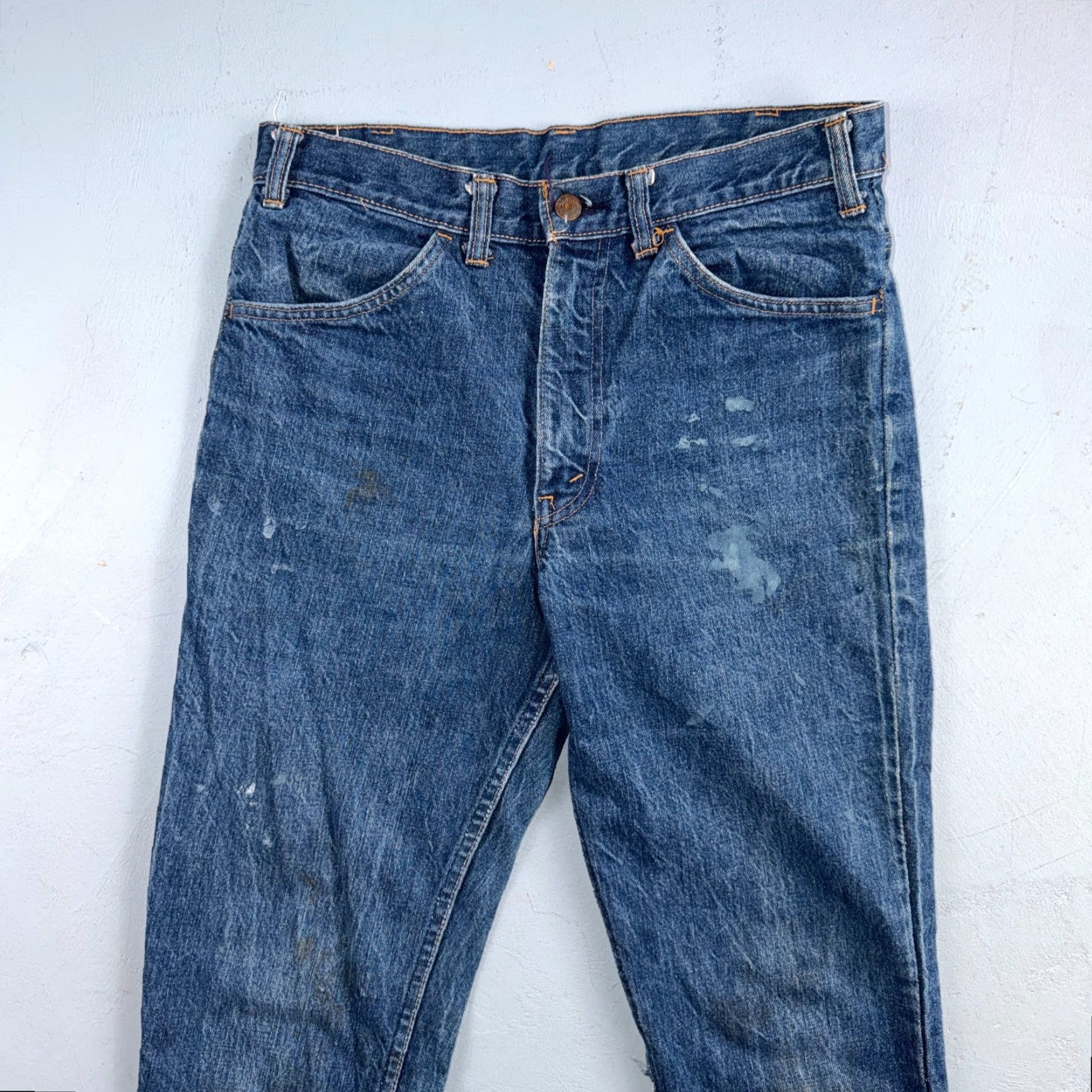 Levi's VINTAGE Levis Big E 60s Orange Tab 646 Bell Bottoms Denim Jeans Bootcut 31x29 Men Size US 31 - 2 Thumbnail