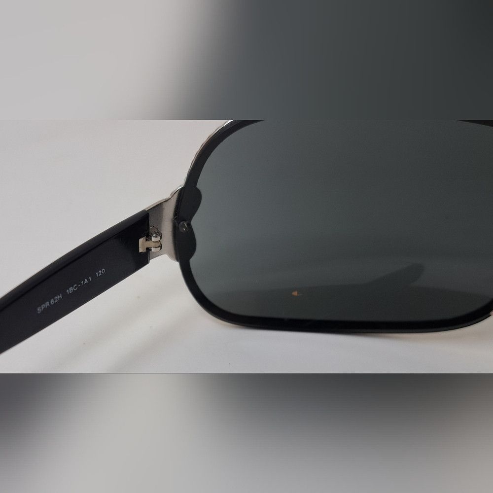 Prada PRADA Women's Rimless shield sunglasses black silver SPR 62H Size ONE SIZE - 4 Thumbnail