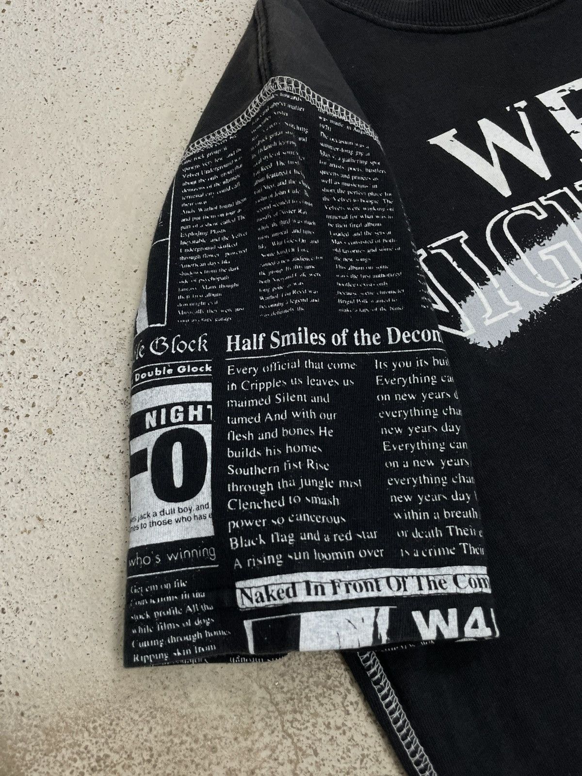 Hysteric Glamour WFour Night Surf Hysteric Hybrid Sleeve Newspaper Style Size US S / EU 44-46 / 1 - 6 Thumbnail