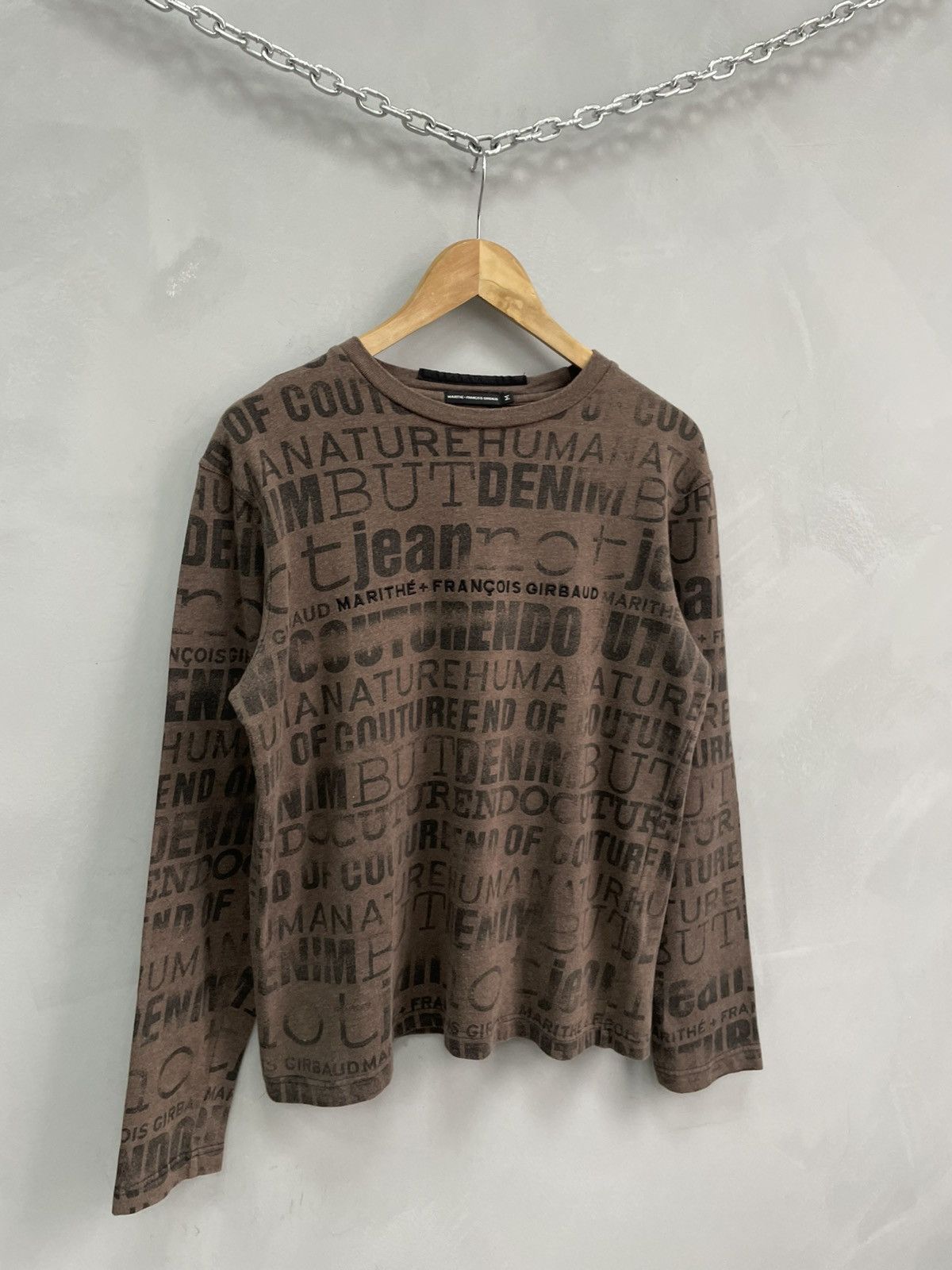 Marithe + Francois Girbaud Rare Marithe Francois Girbaud Monogram long sleeve tee Size US M / EU 48-50 / 2 - 3 Thumbnail