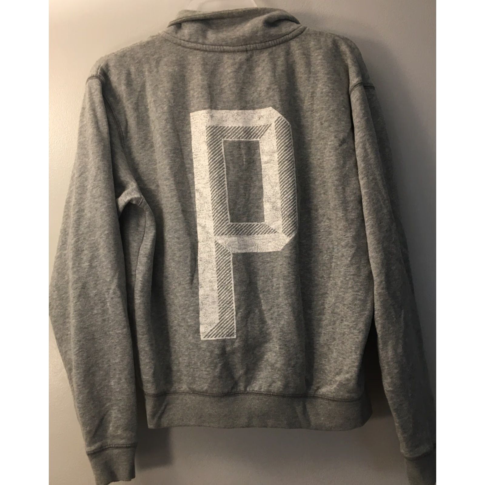 Pinko Victoria’s Secret PINK Sweatshirt Quarter Zip Pullover Gray XS Pockets Logo Women Activewear Running & Jogging Size XS / US 0-2 / IT 36-38 - 5 Thumbnail