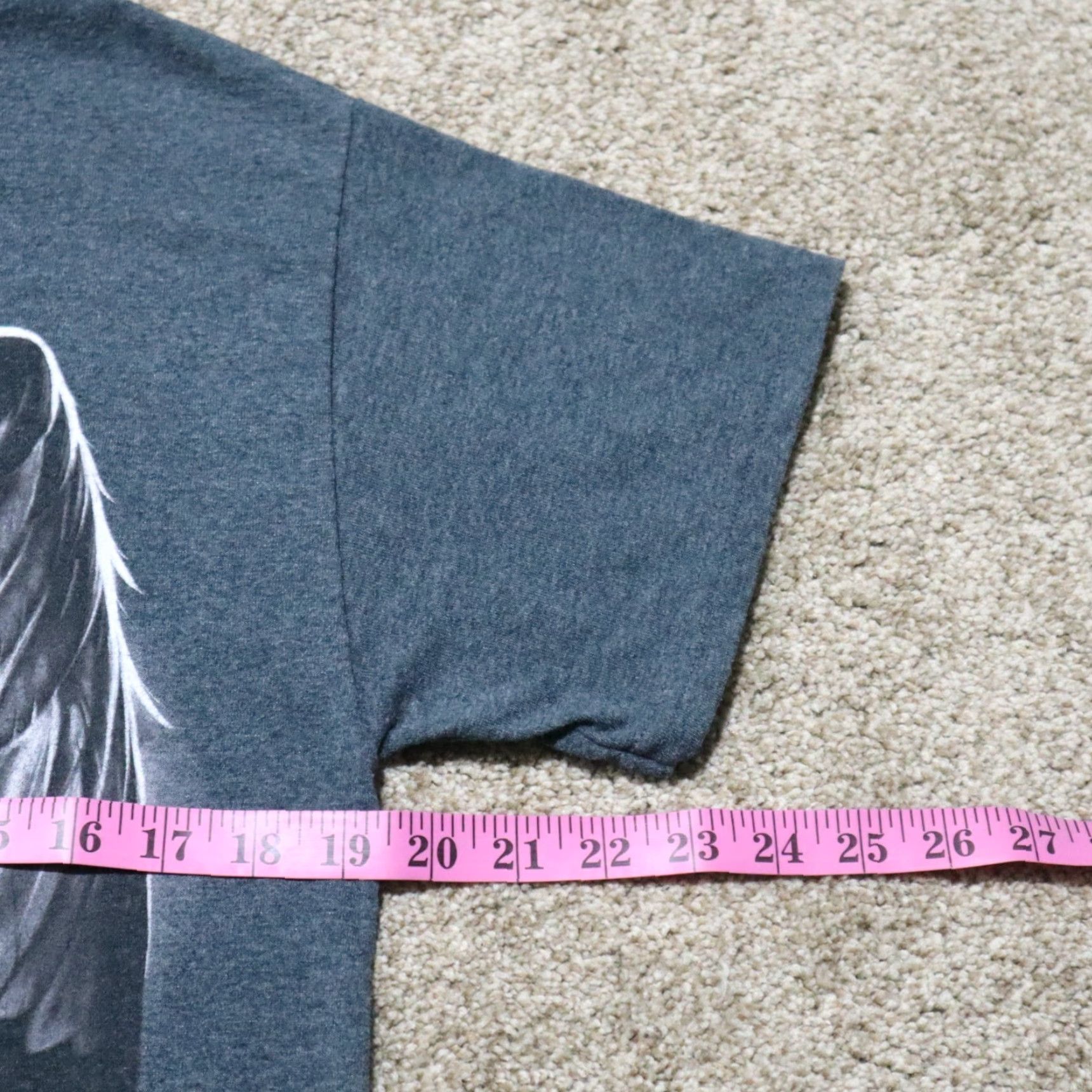 Vintage VINTAGE American Bald Eagle T-Shirt American Flag 4th of July Patriotic Mens L Gray Short Sleeve Graphic Tee Size US L / EU 52-54 / 3 - 4 Thumbnail