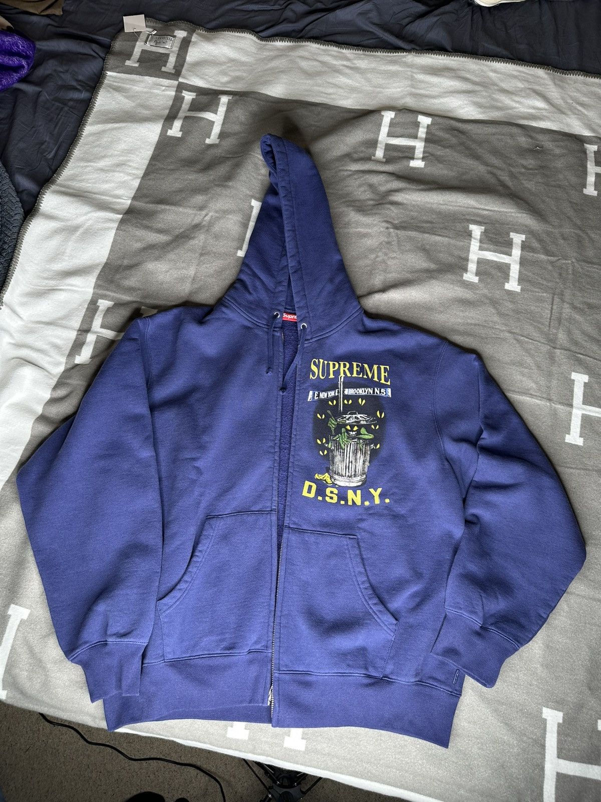 Supreme Supreme/DSNY Zip Up Hooded Sweatshirt | Grailed