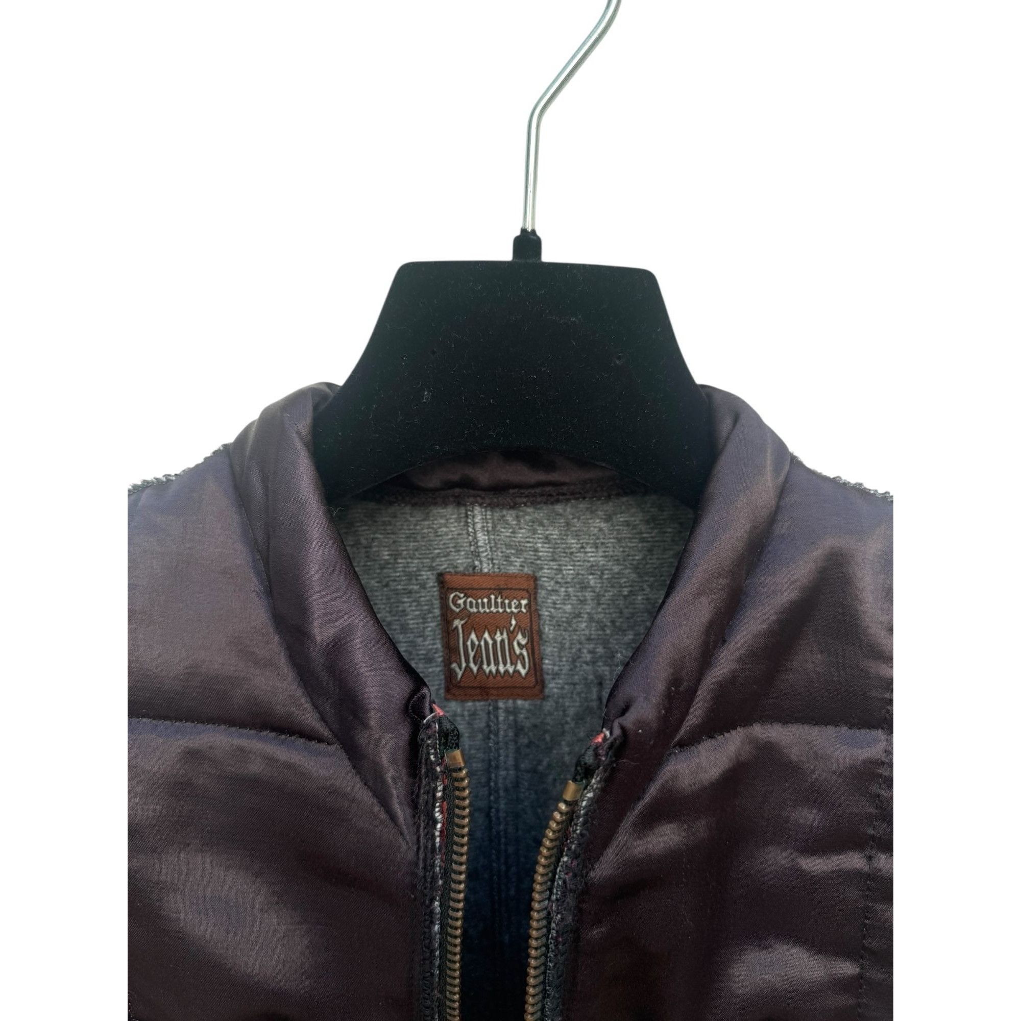 Jean Paul Gaultier 1990s Vintage Brown Nylon Top Size S / US 4 / IT 40 - 2 Thumbnail