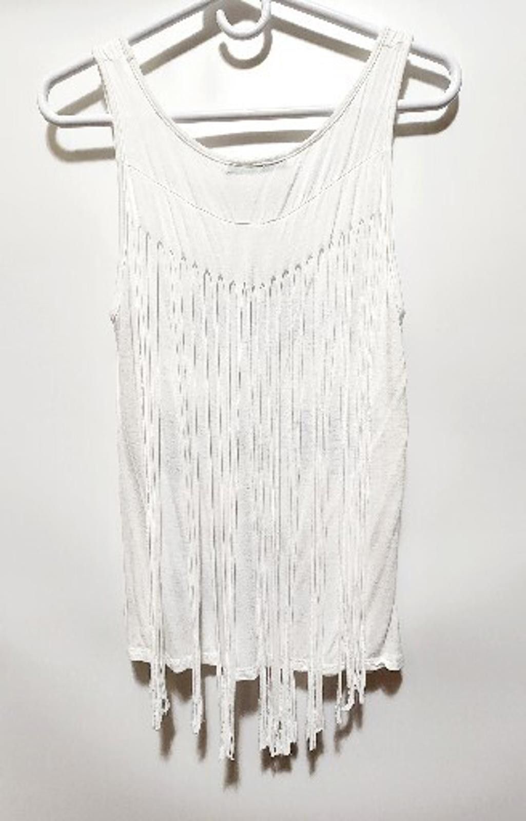 Other Fashion Dazzle Tank Top Shirt Fringe Hem Women's Size M Size M / US 6-8 / IT 42-44 - 4 Thumbnail