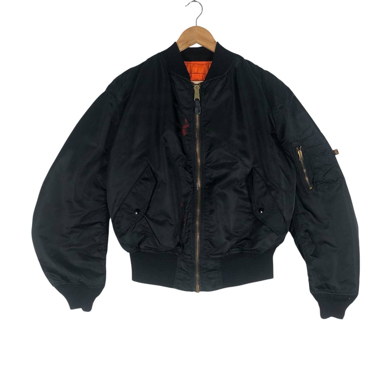 Alpha Industries × Vintage Vintage Alpha Industries MA-1 Bombers Jacket Size US L / EU 52-54 / 3 - 1 Thumbnail