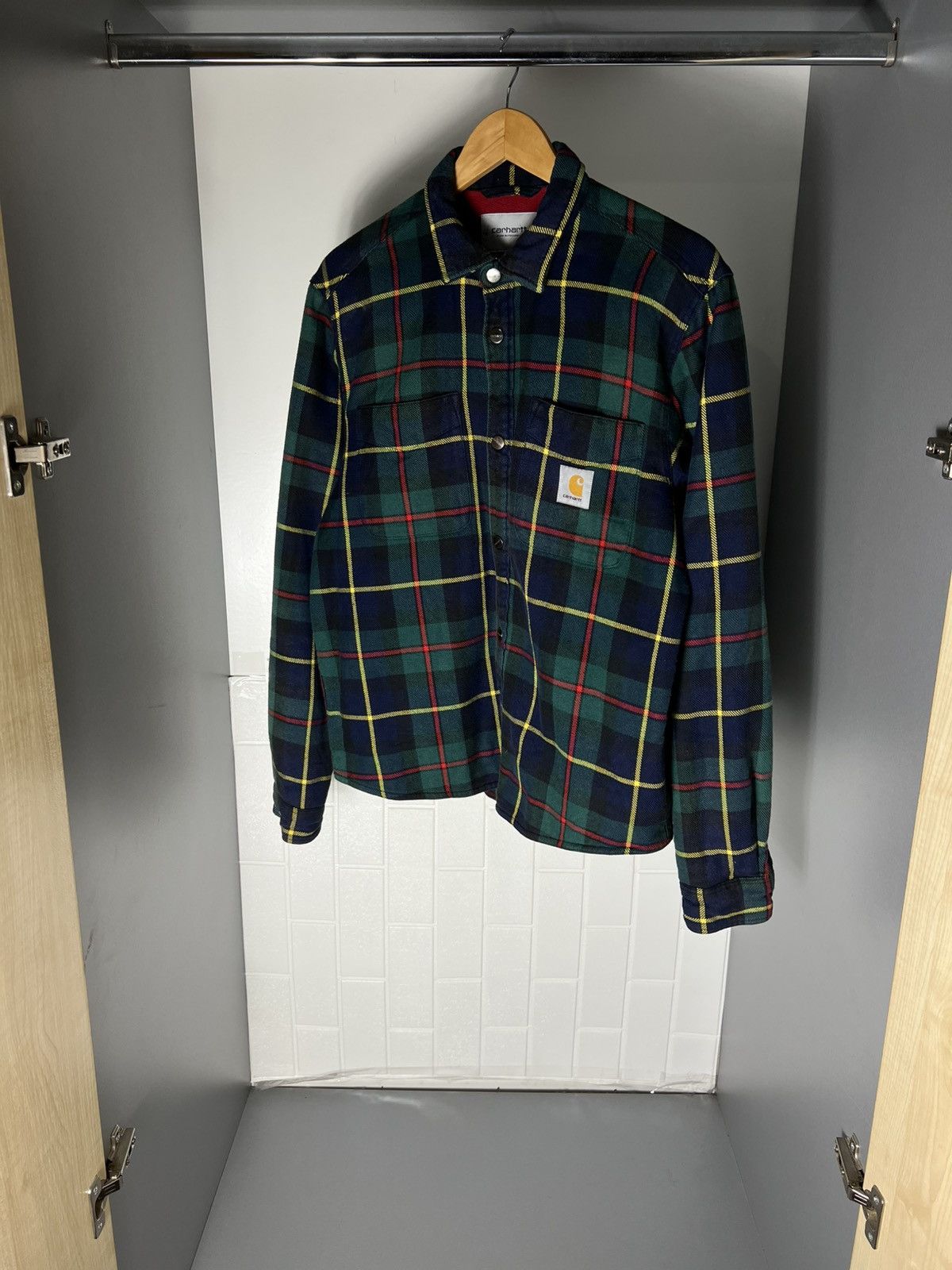 Carhartt Wip VINTAGE CARHARTT WIP FLANNEL DESIGNER JACKET RETRO Y2K 90s Size US M / EU 48-50 / 2 - 10 Thumbnail