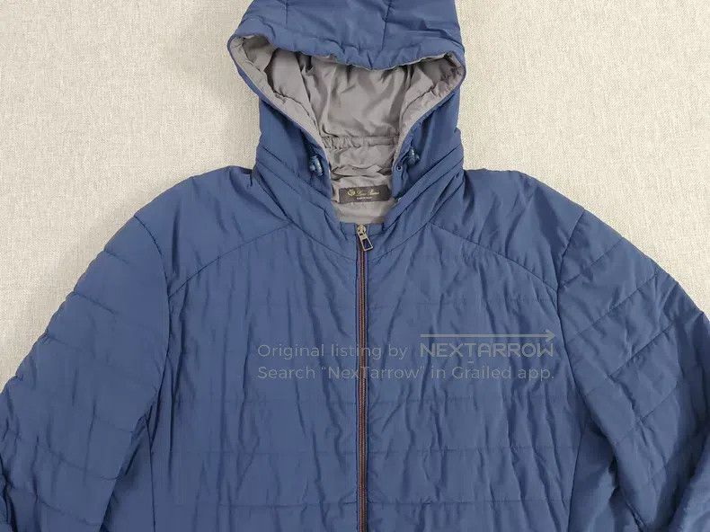 Loro Piana Loro Piana Men's down jacket blazer, dark blue, rain syste Size US L / EU 52-54 / 3 - 2 Thumbnail