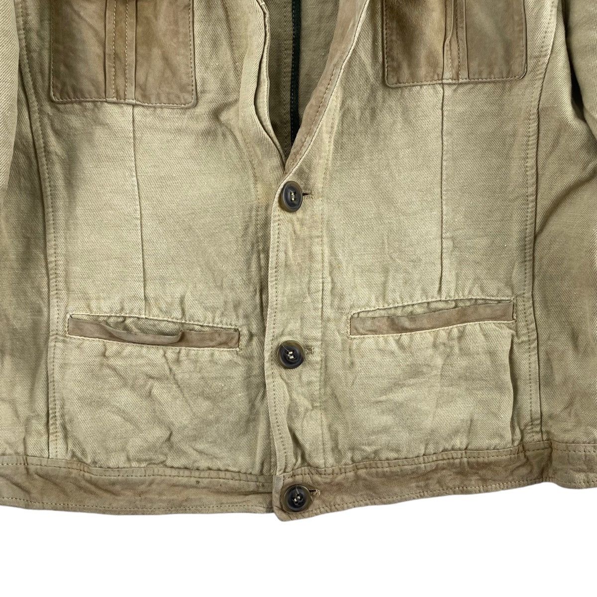 Other TERRIT Multi Pockets Button Up Leather Jacket Size US M / EU 48-50 / 2 - 3 Thumbnail